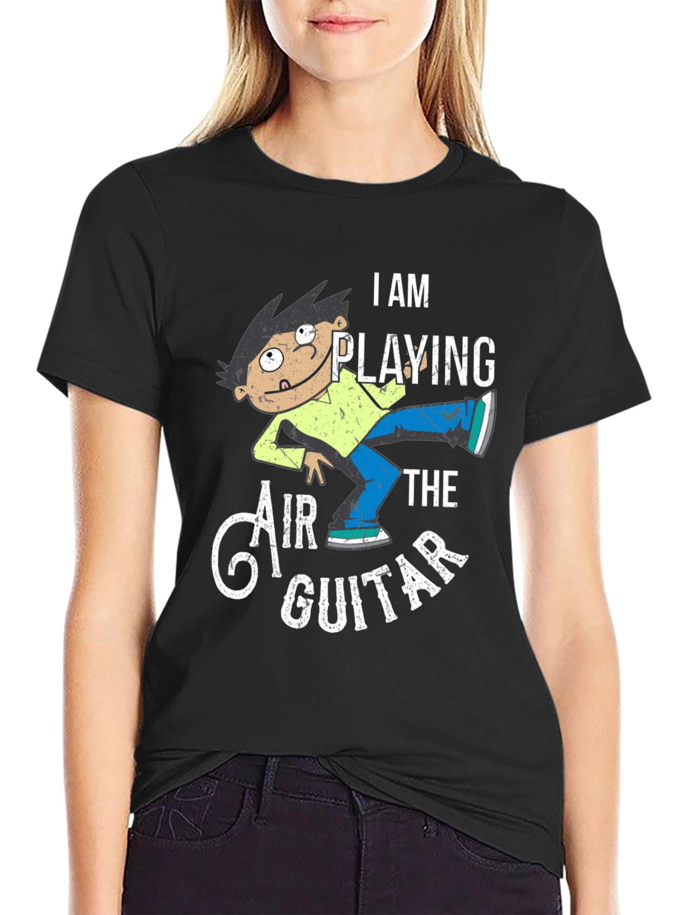 Air Guitarist Graphic Tee - Funny Musician T-Shirt