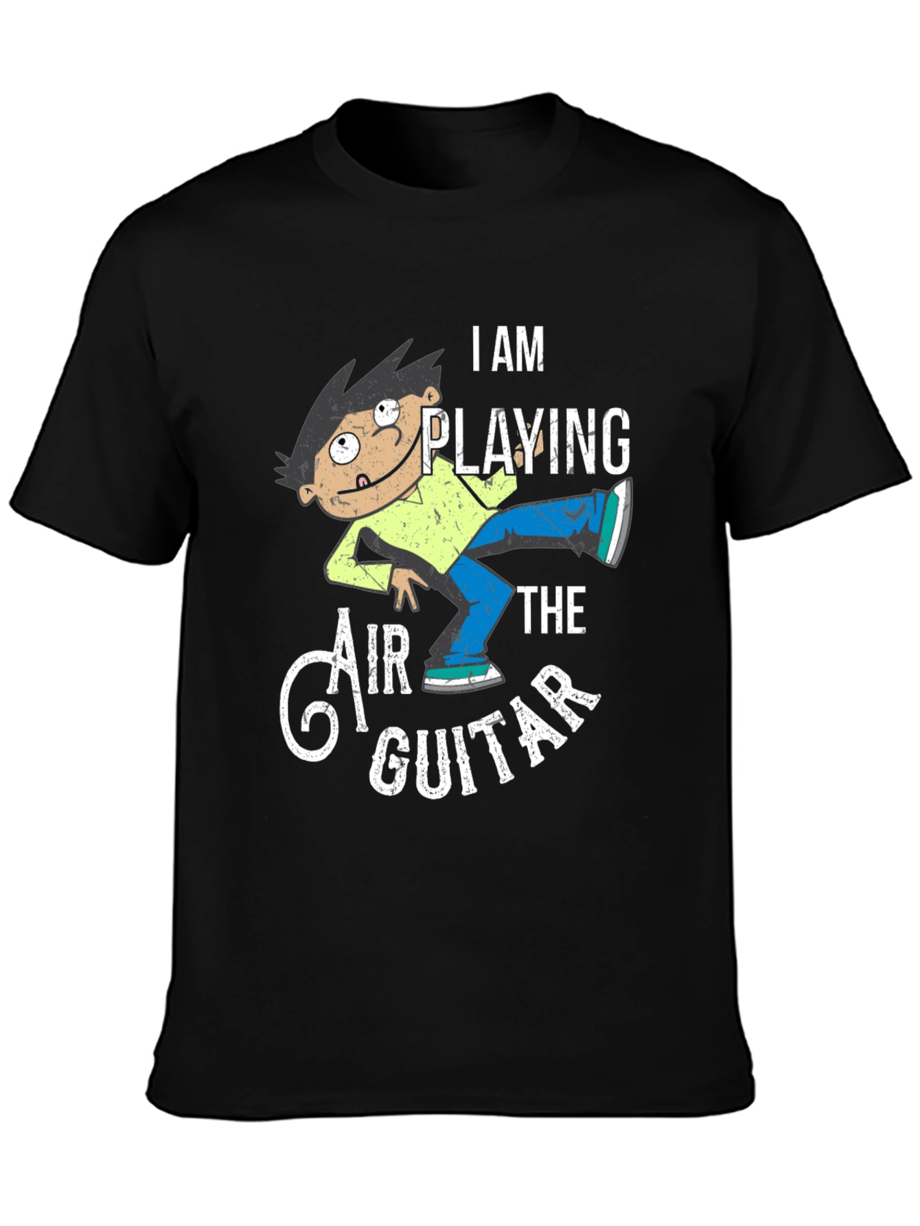 Air Guitarist Graphic Tee - Funny Musician T-Shirt