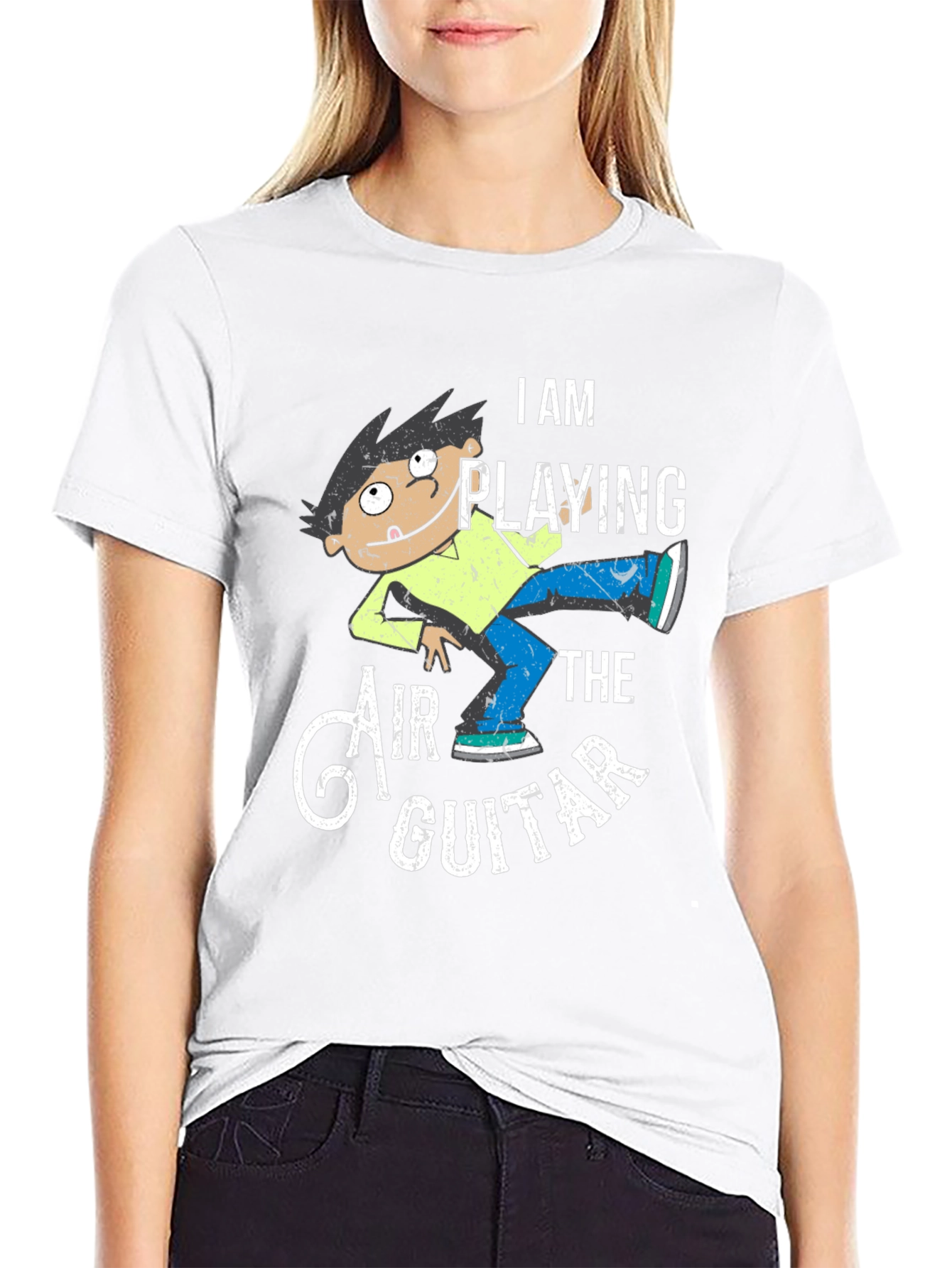Air Guitarist Graphic Tee - Funny Musician T-Shirt