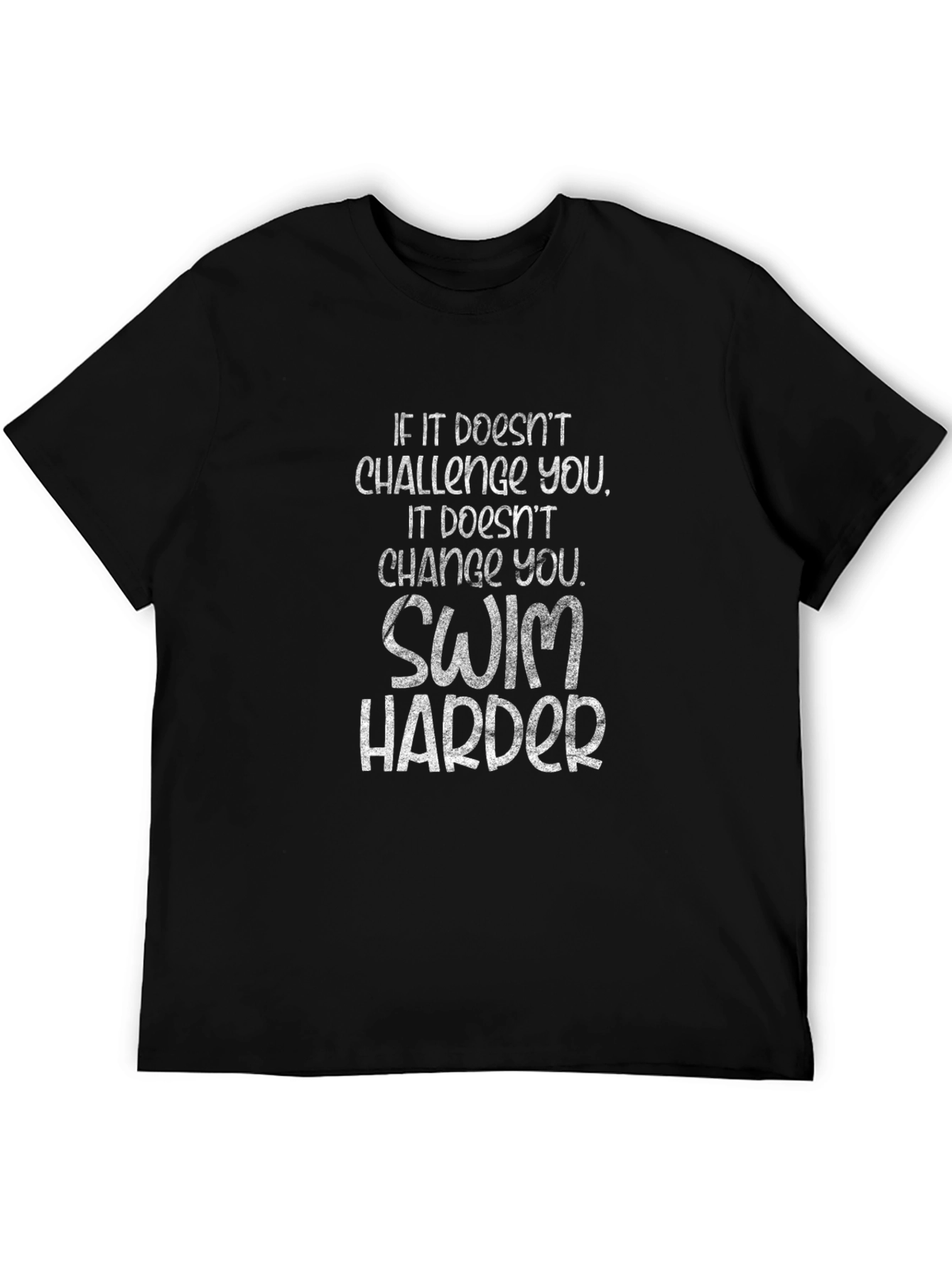 Swim Harder Graphic T-Shirt - Motivational Workout Tee