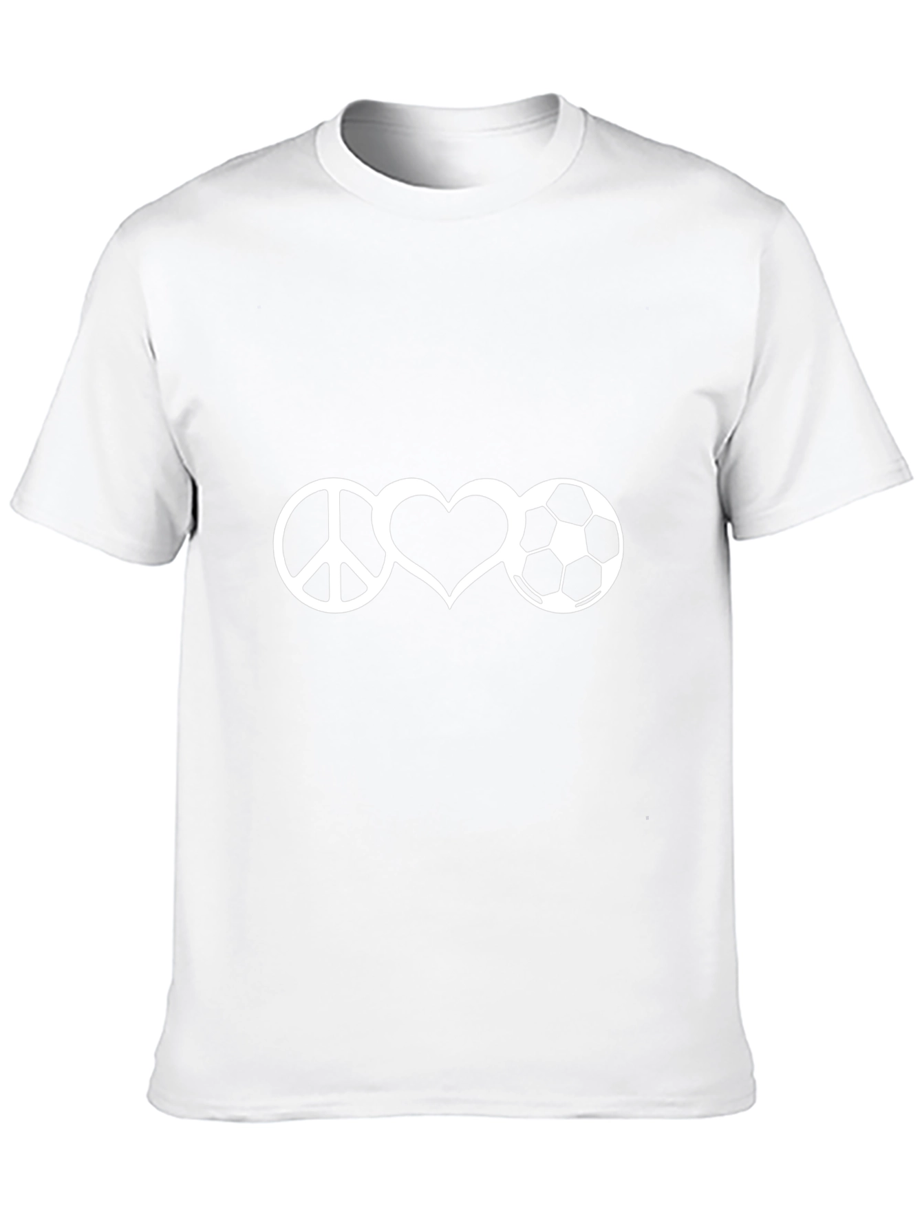 Peace Love Soccer T-Shirt - Stylish & Comfy