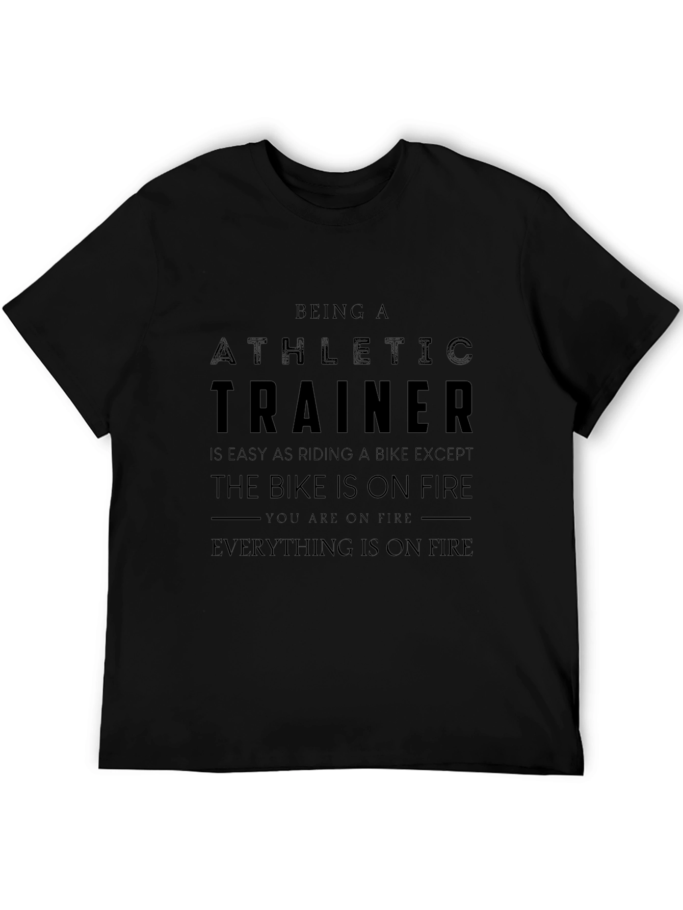 Athletic Trainer On Fire T-Shirt