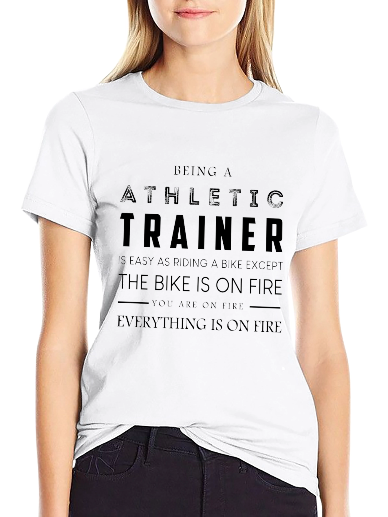 Athletic Trainer On Fire T-Shirt