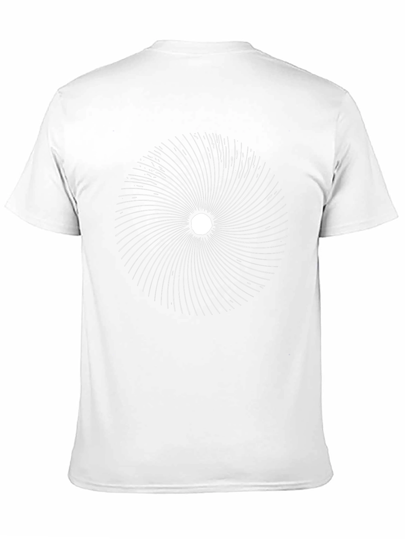 Abstract Circle Graphic Tee - Mens Black T-Shirt