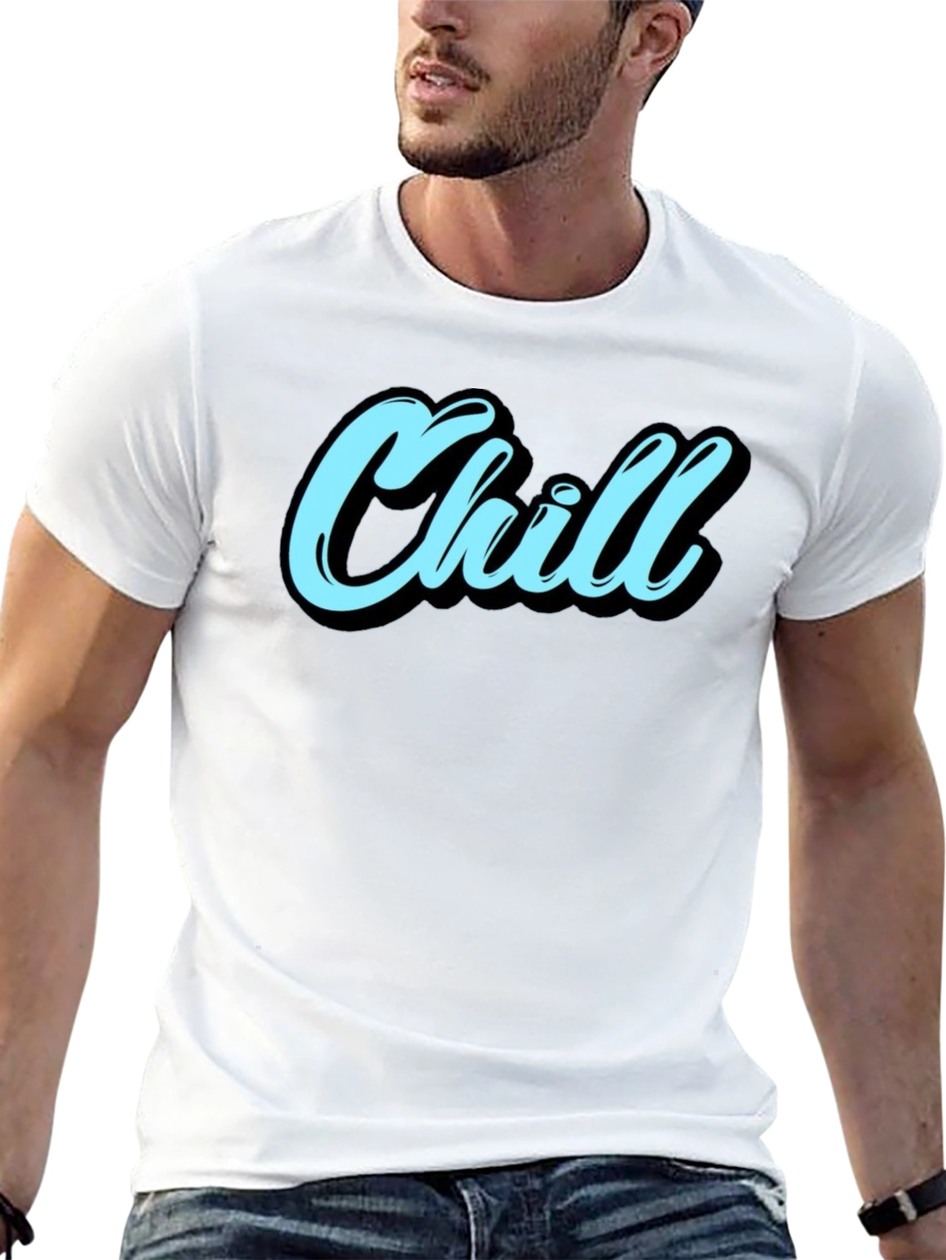 Chill Graphic Tee - Relaxed Style Soft Cotton