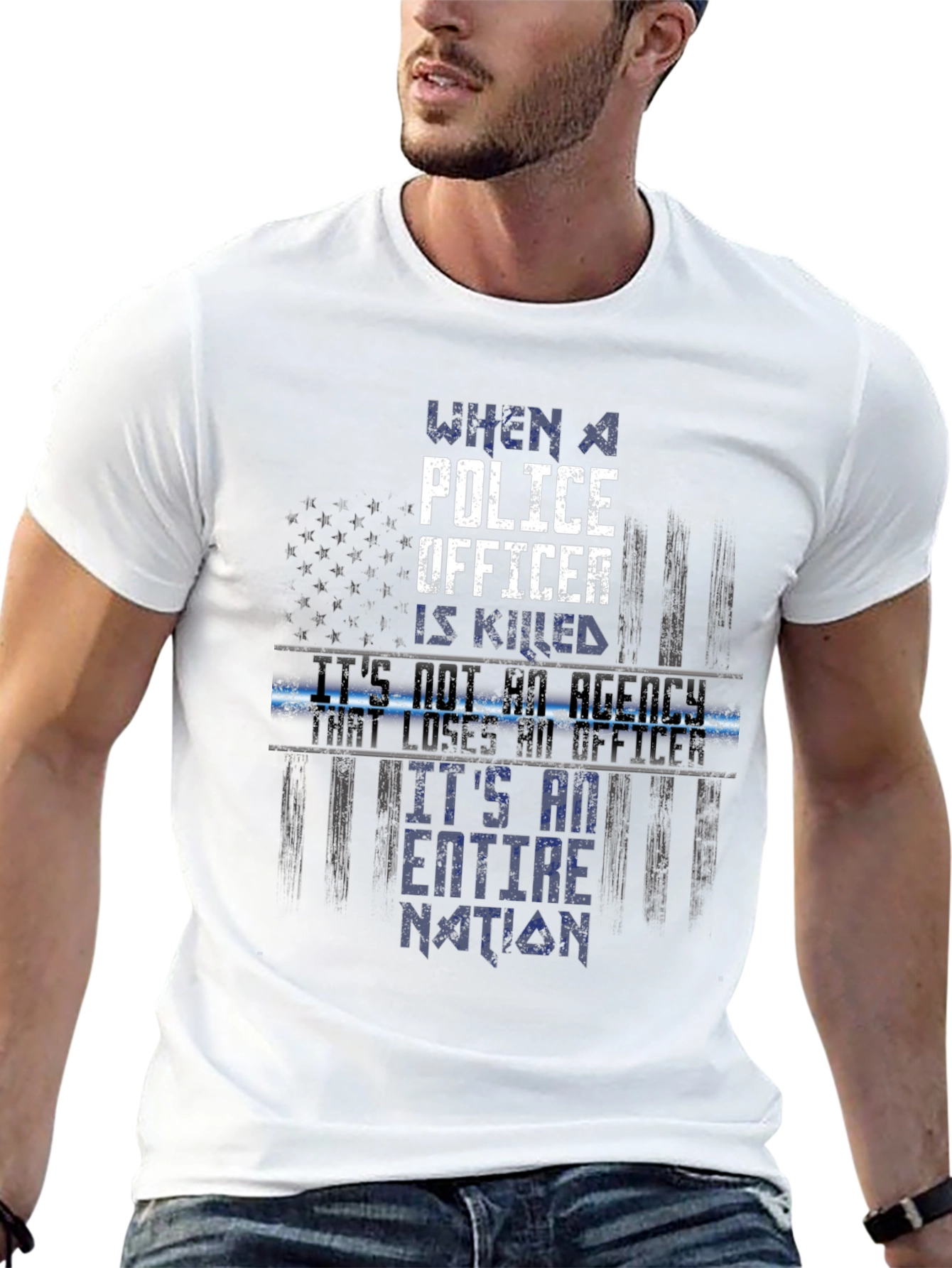 Police Officer Tribute Graphic Tee