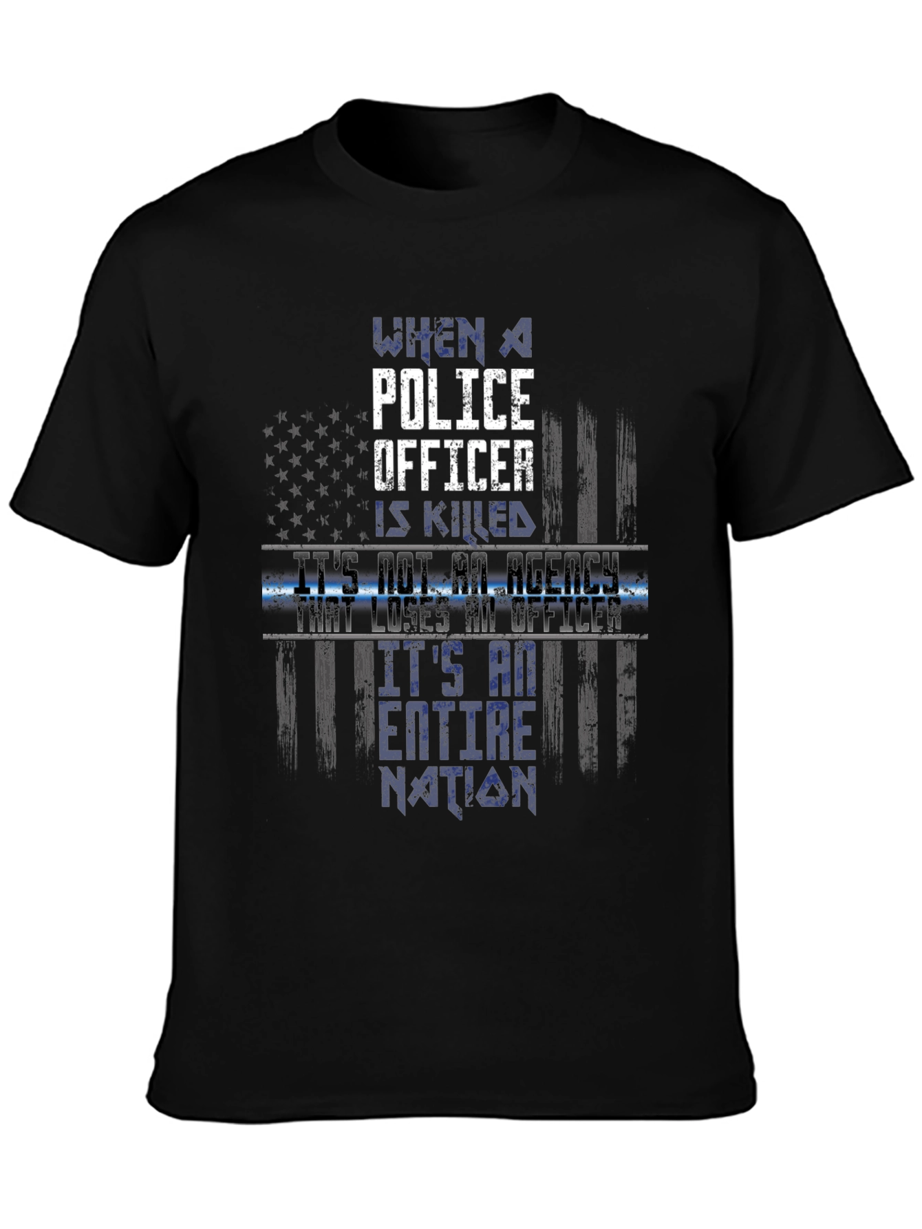 Police Officer Tribute Graphic Tee