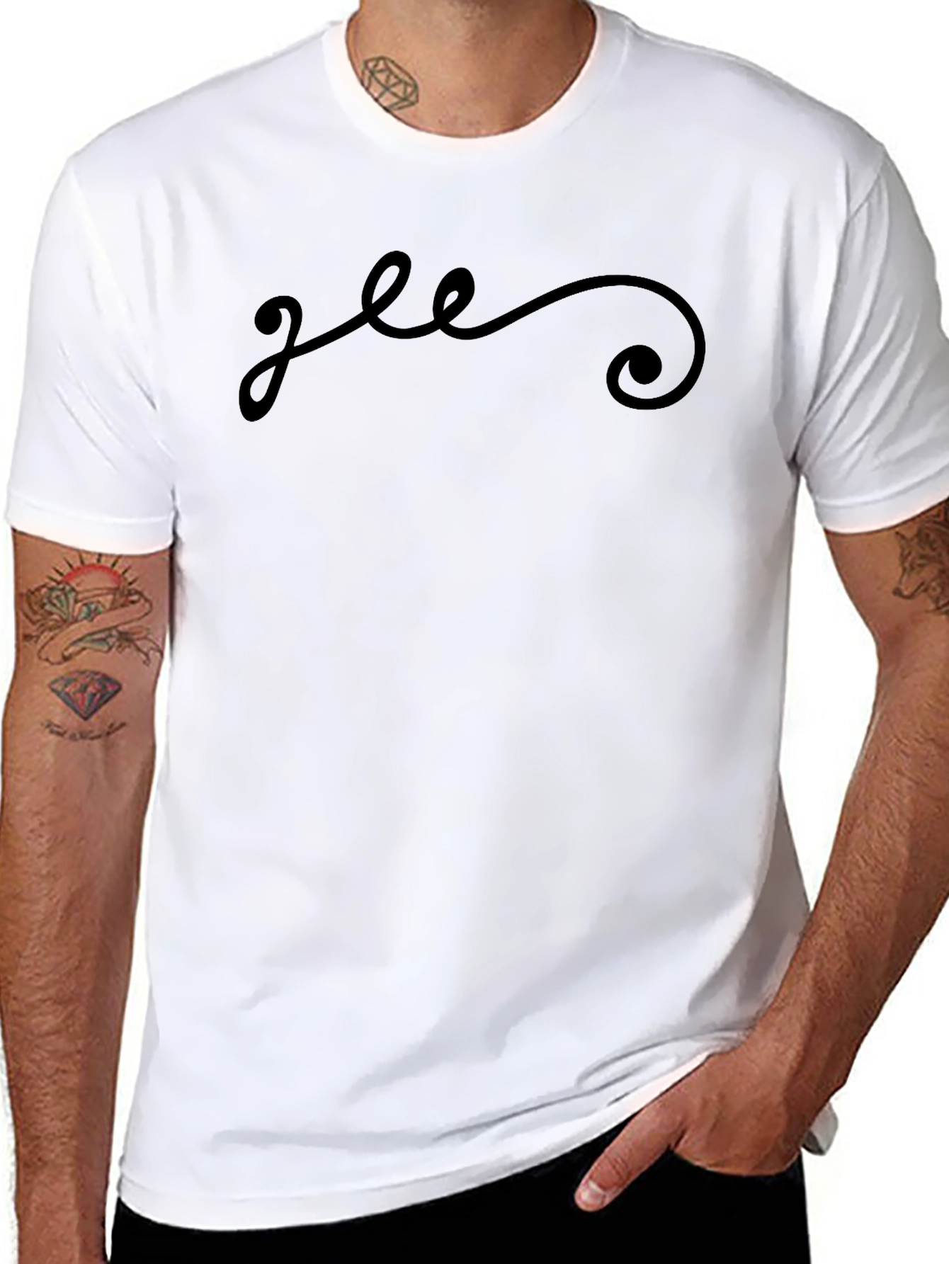 Glee Script Black T-Shirt