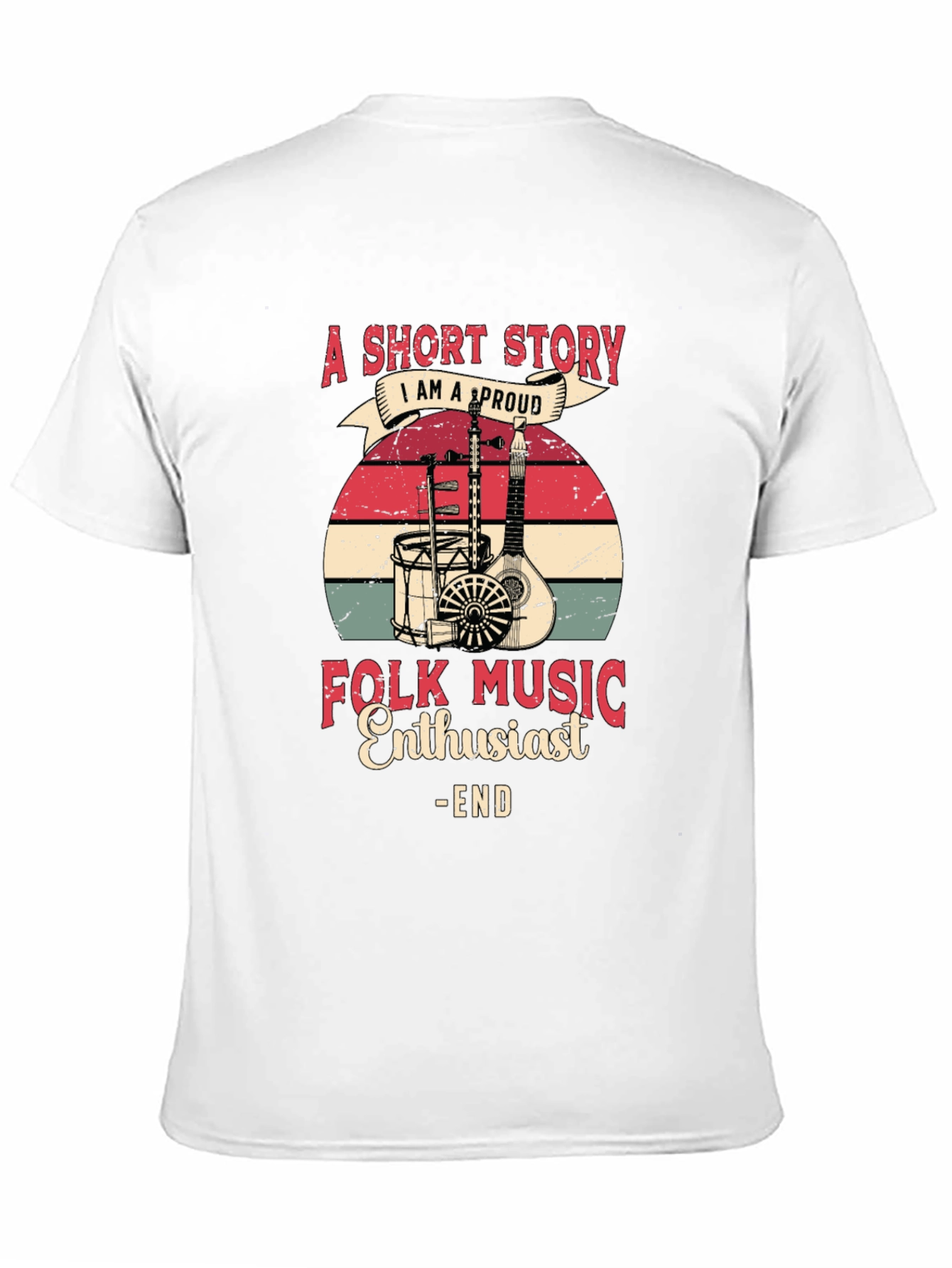 Folk Music Enthusiast Graphic Tee