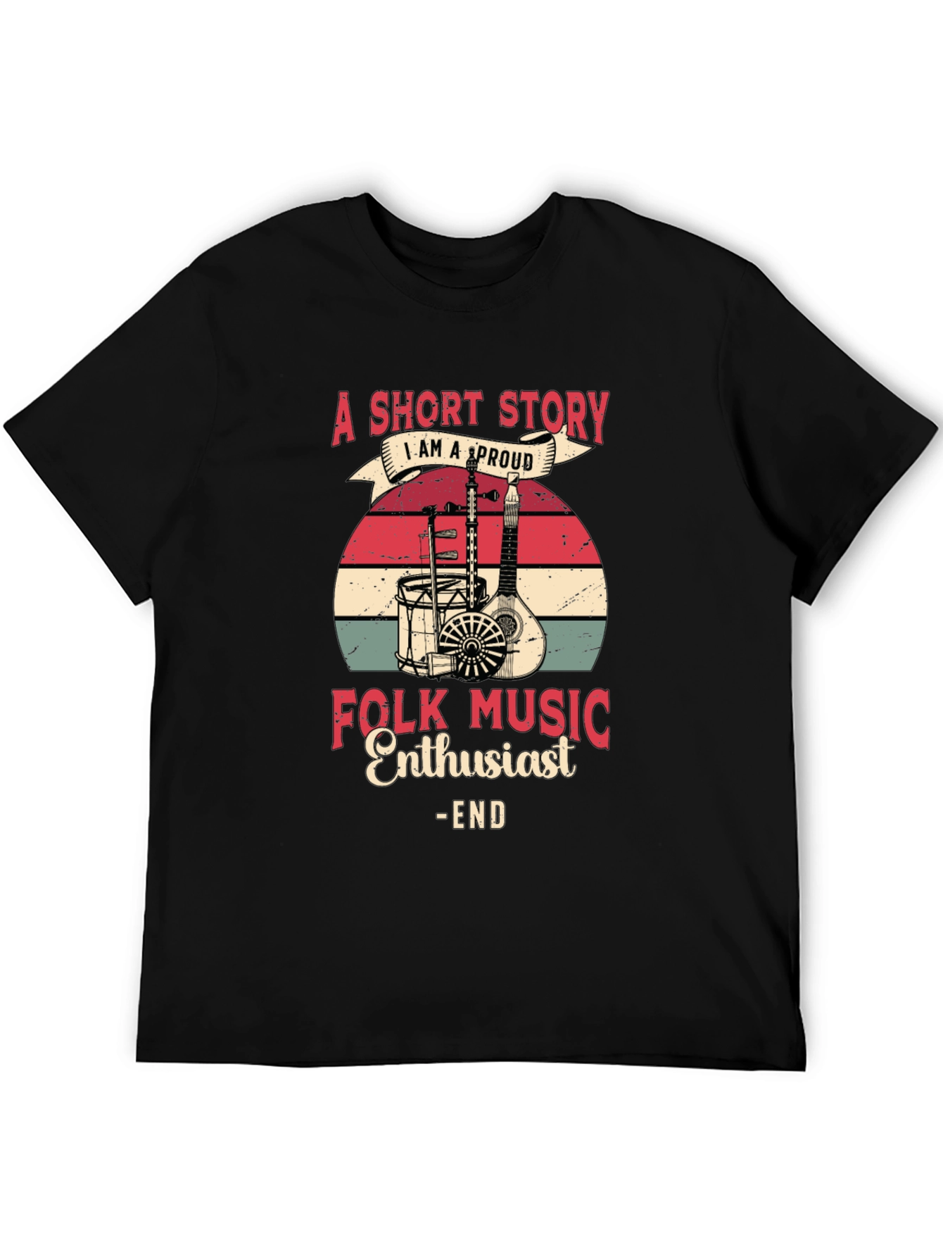 Folk Music Enthusiast Graphic Tee