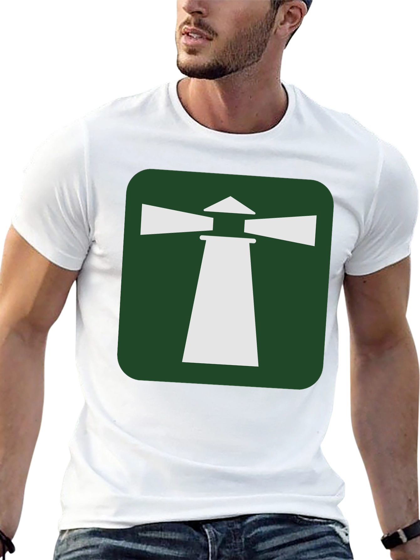 Lighthouse Graphic T-Shirt - Coastal Style