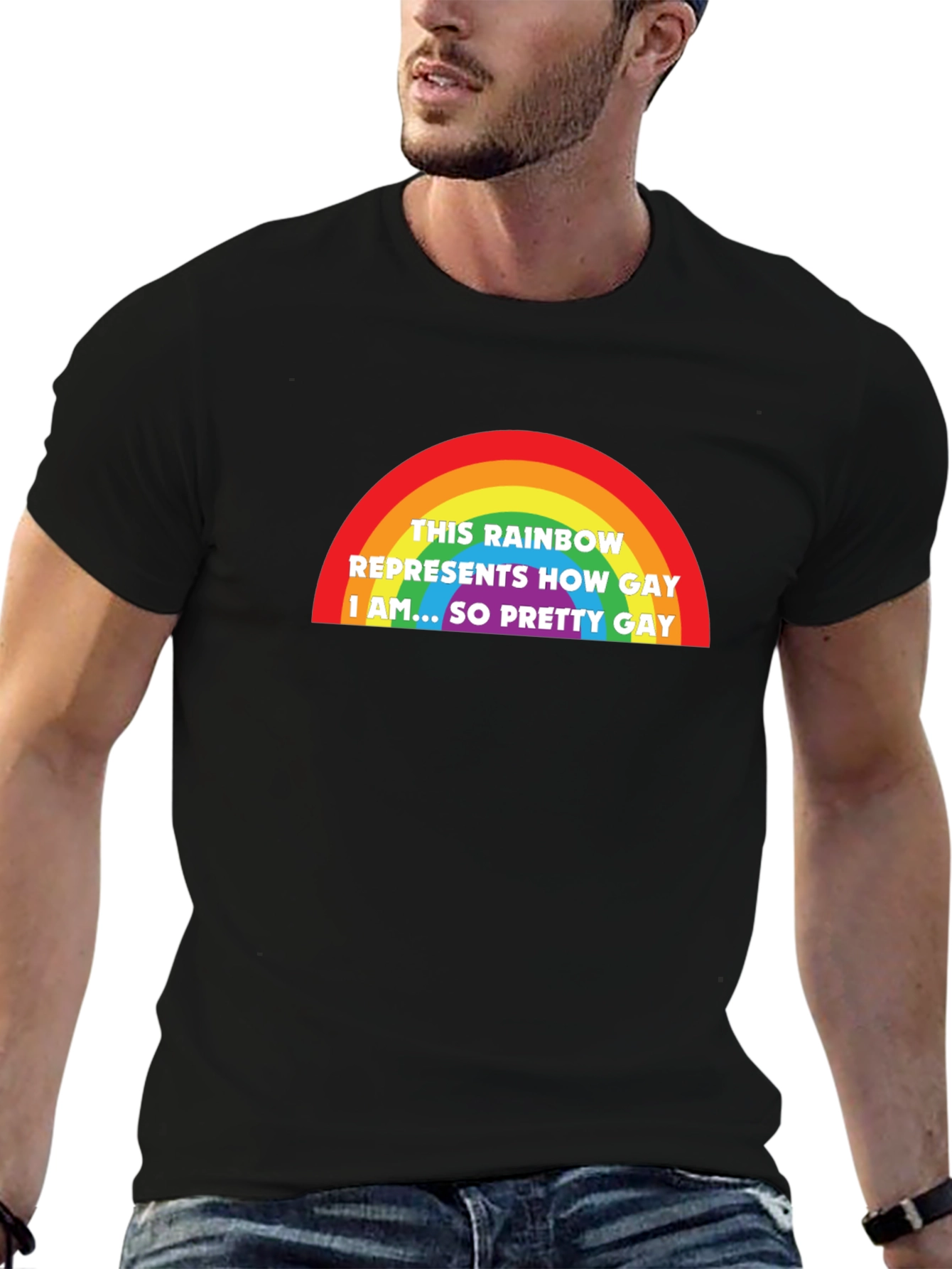 Rainbow Gay Pride T-Shirt - So Pretty Gay
