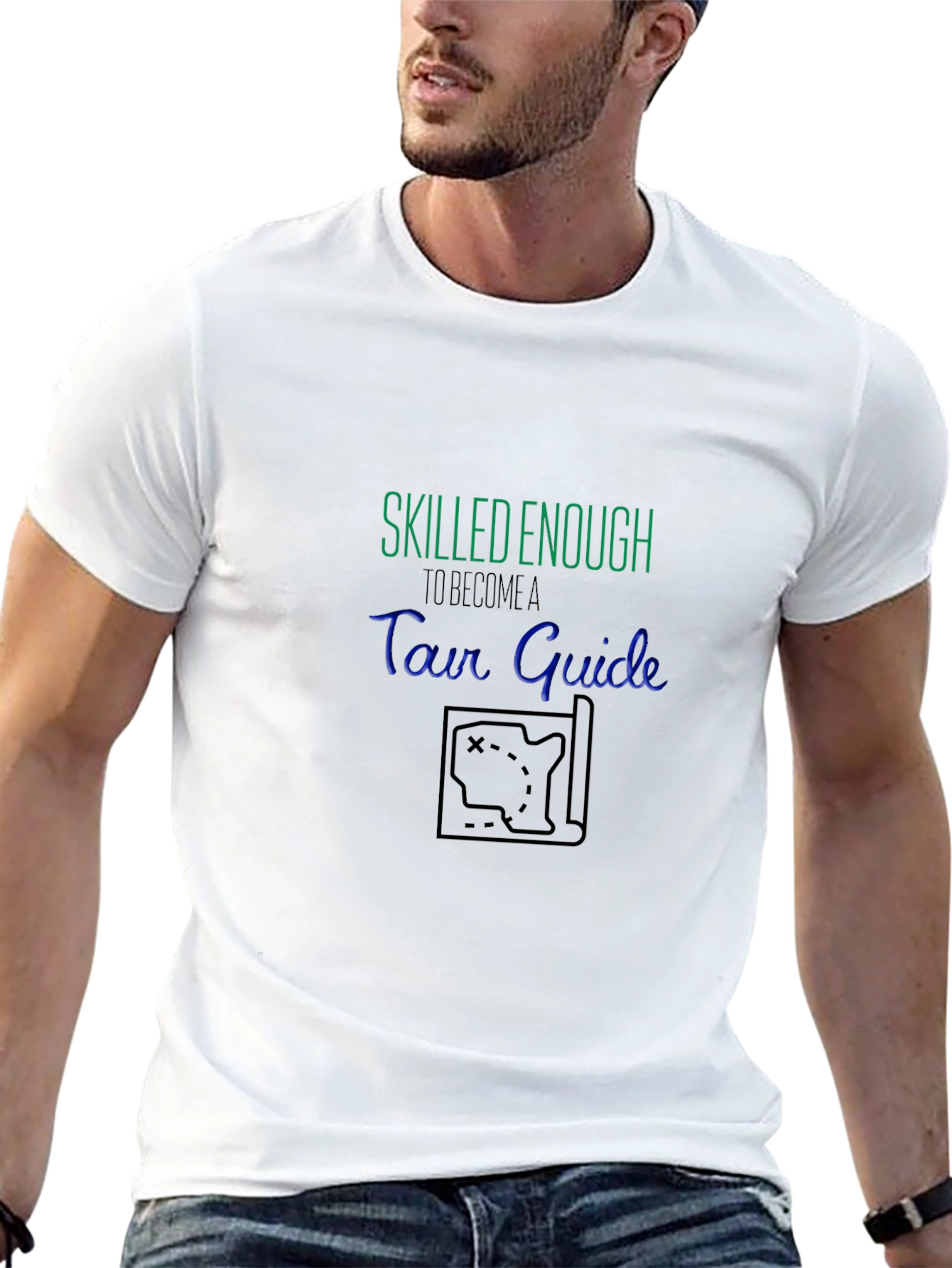 Skilled Enough Tour Guide Black T-Shirt