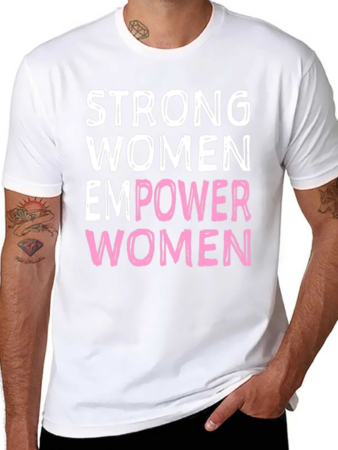 Strong Women Empower Women Graphic Tee