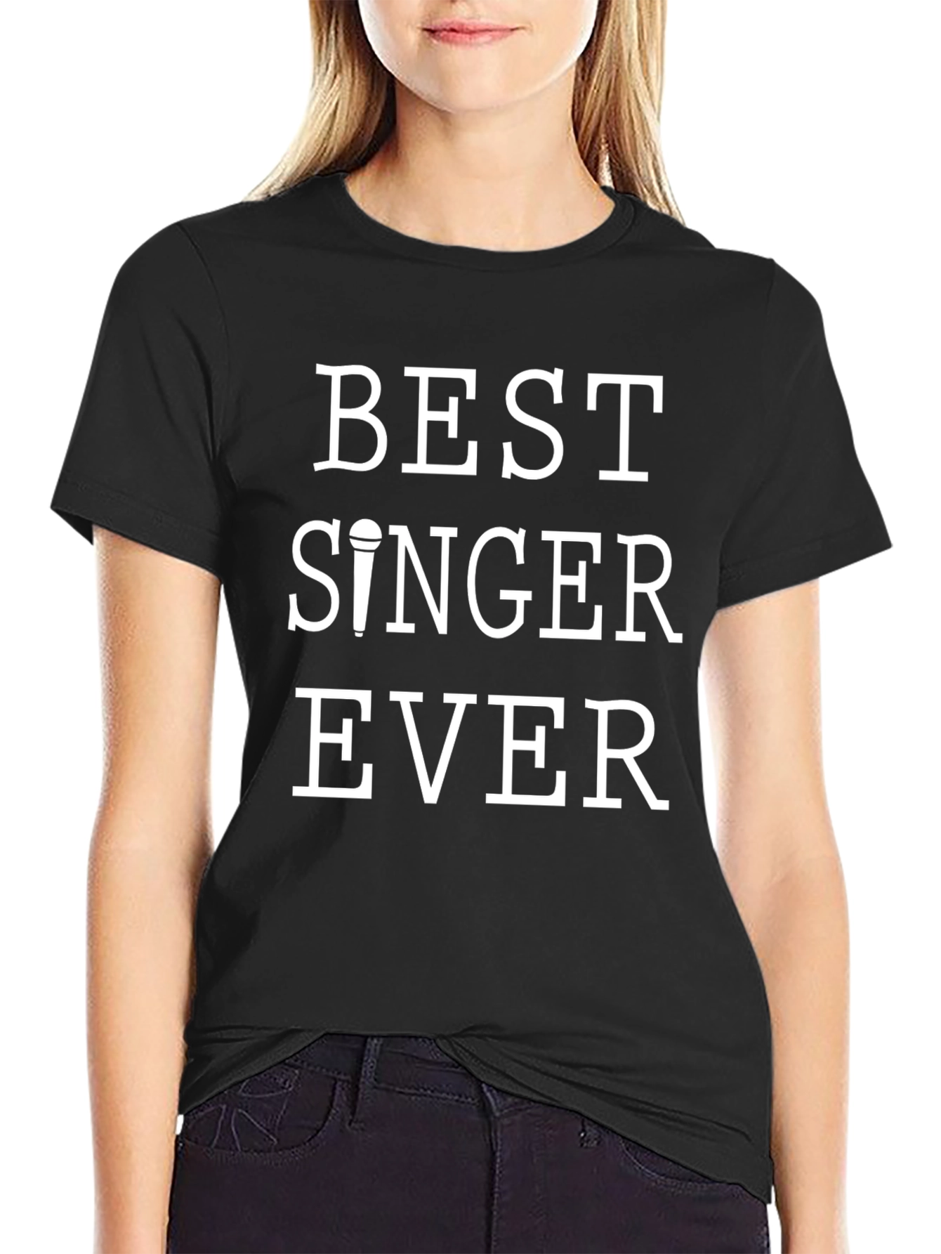Best Singer Ever T-Shirt | Classic Black Tee