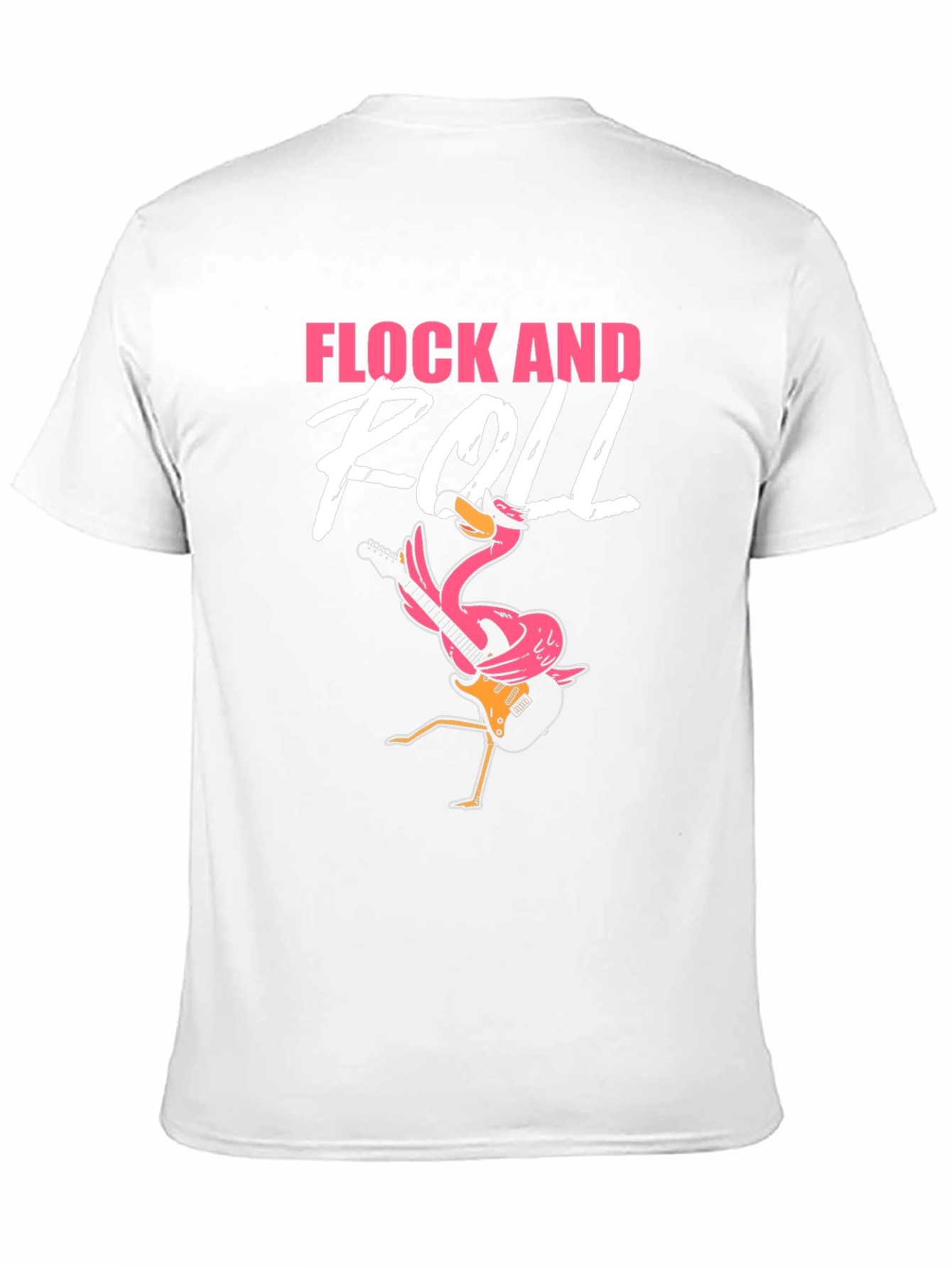 Flock and Roll Graphic Tee - Rocker Flamingo T-Shirt