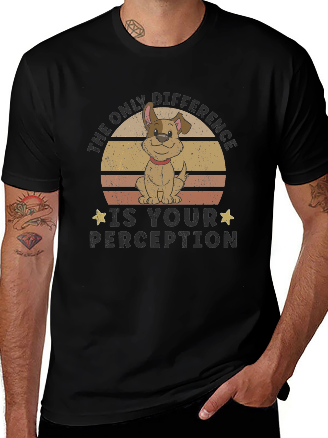 The Only Difference Dog Graphic Tee