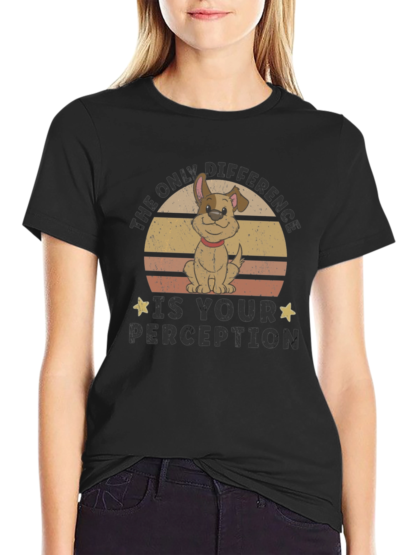 The Only Difference Dog Graphic Tee