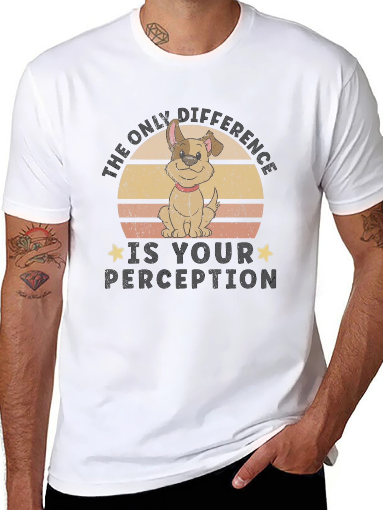 The Only Difference Dog Graphic Tee