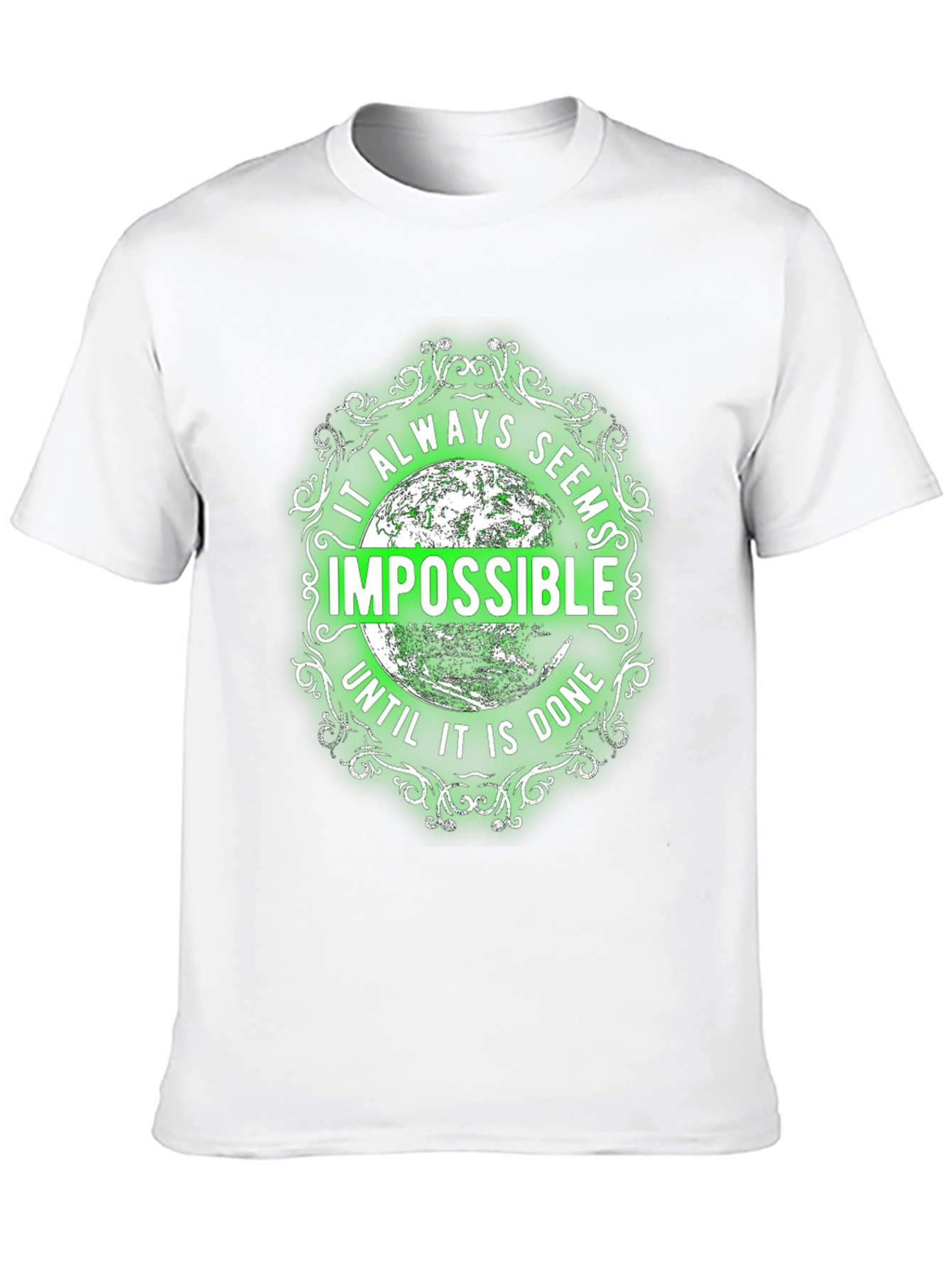 Motivational Graphic Tee - Impossible Quote Shirt