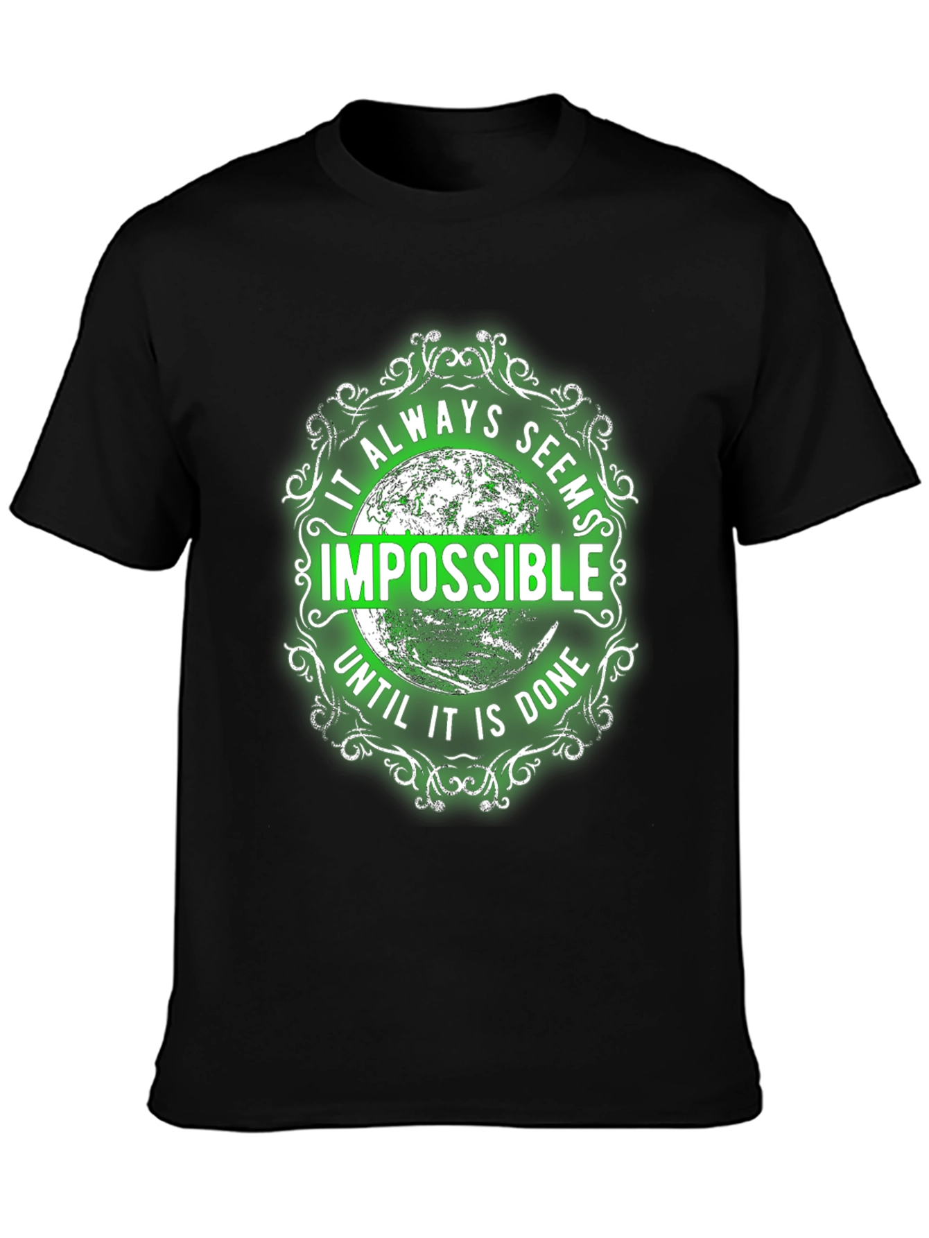 Motivational Graphic Tee - Impossible Quote Shirt