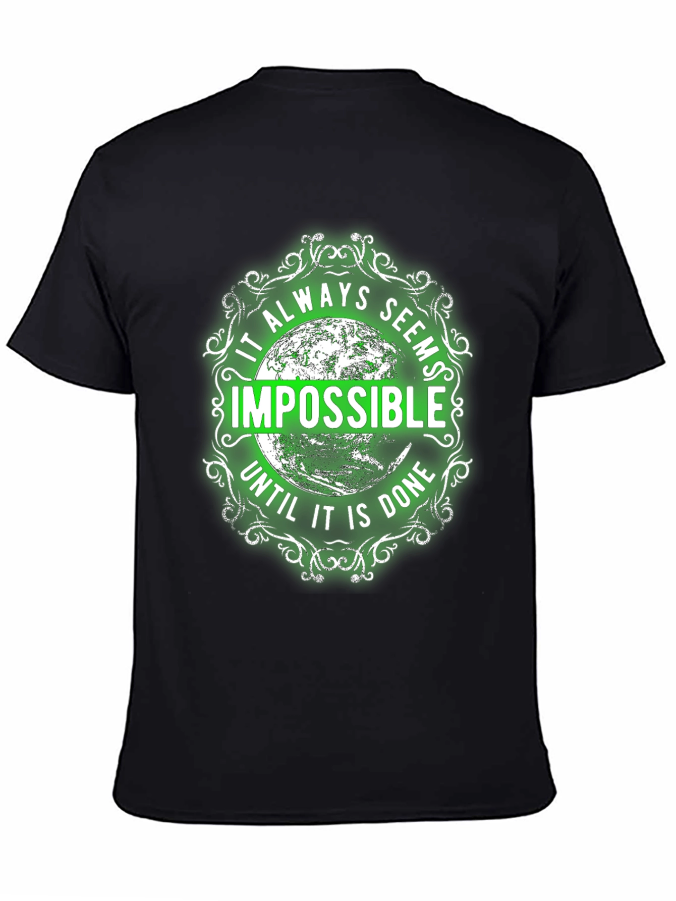 Motivational Graphic Tee - Impossible Quote Shirt