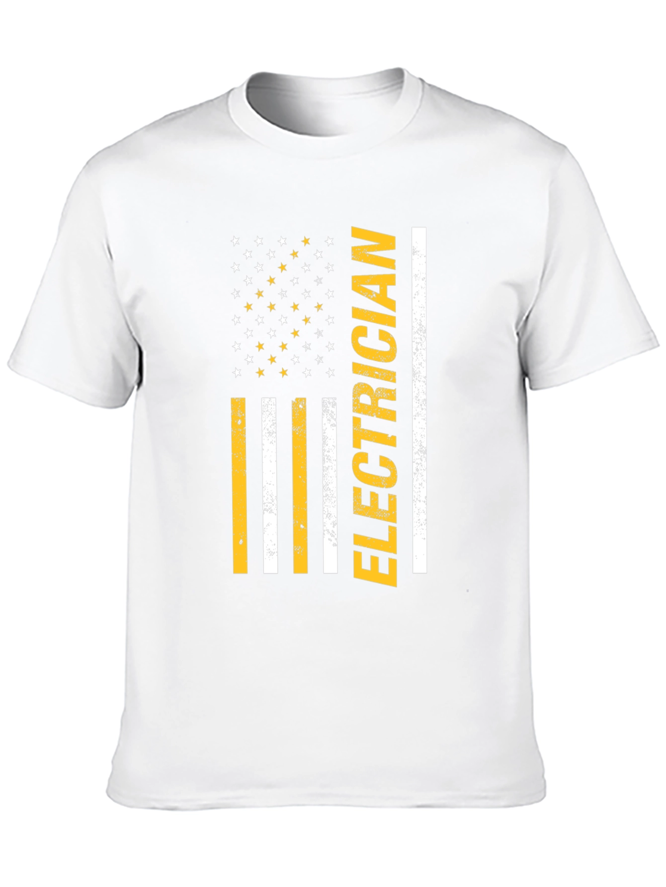 Electrician American Flag Graphic T-Shirt
