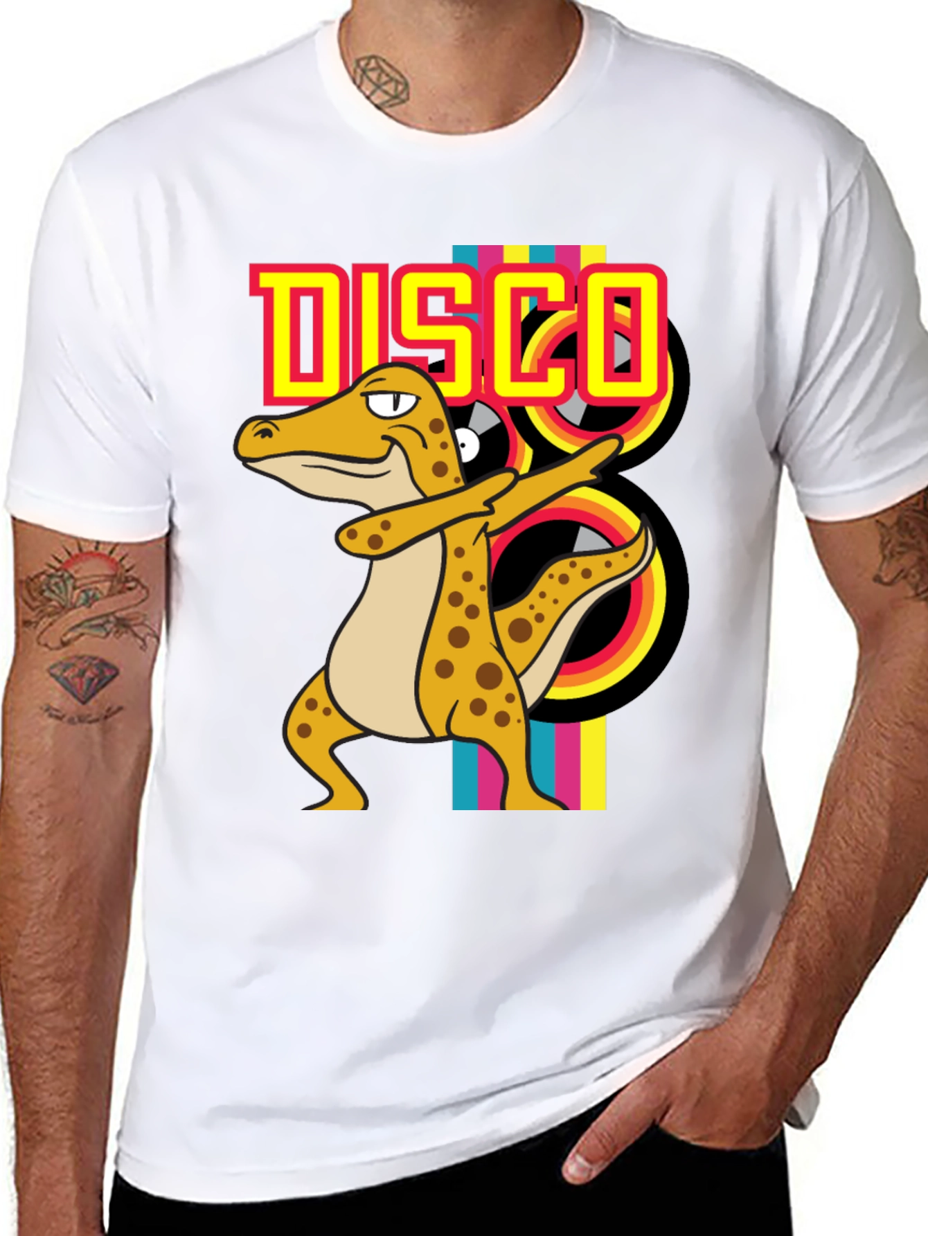 Retro Disco Lizard T-Shirt