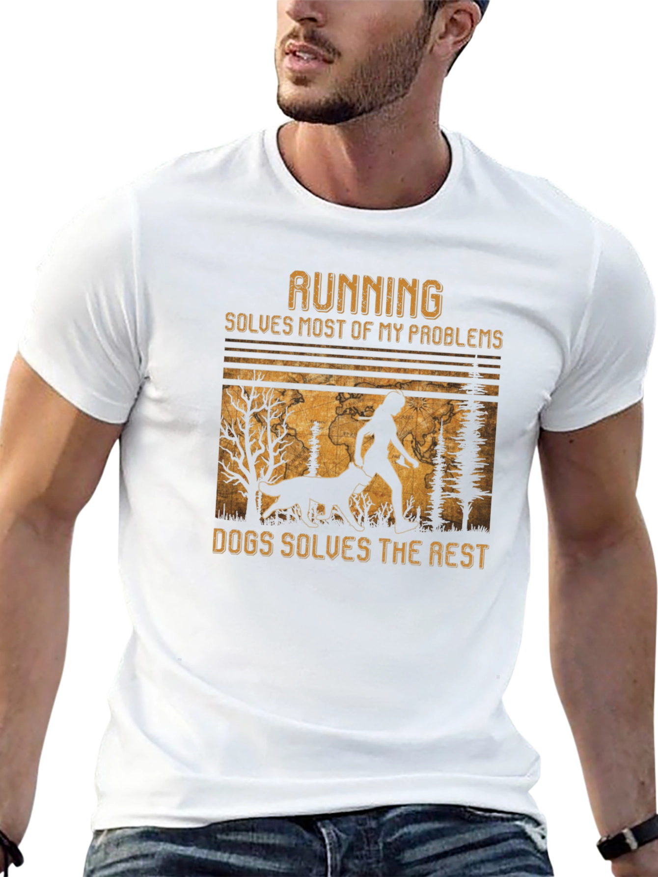 Running & Dogs Graphic Tee