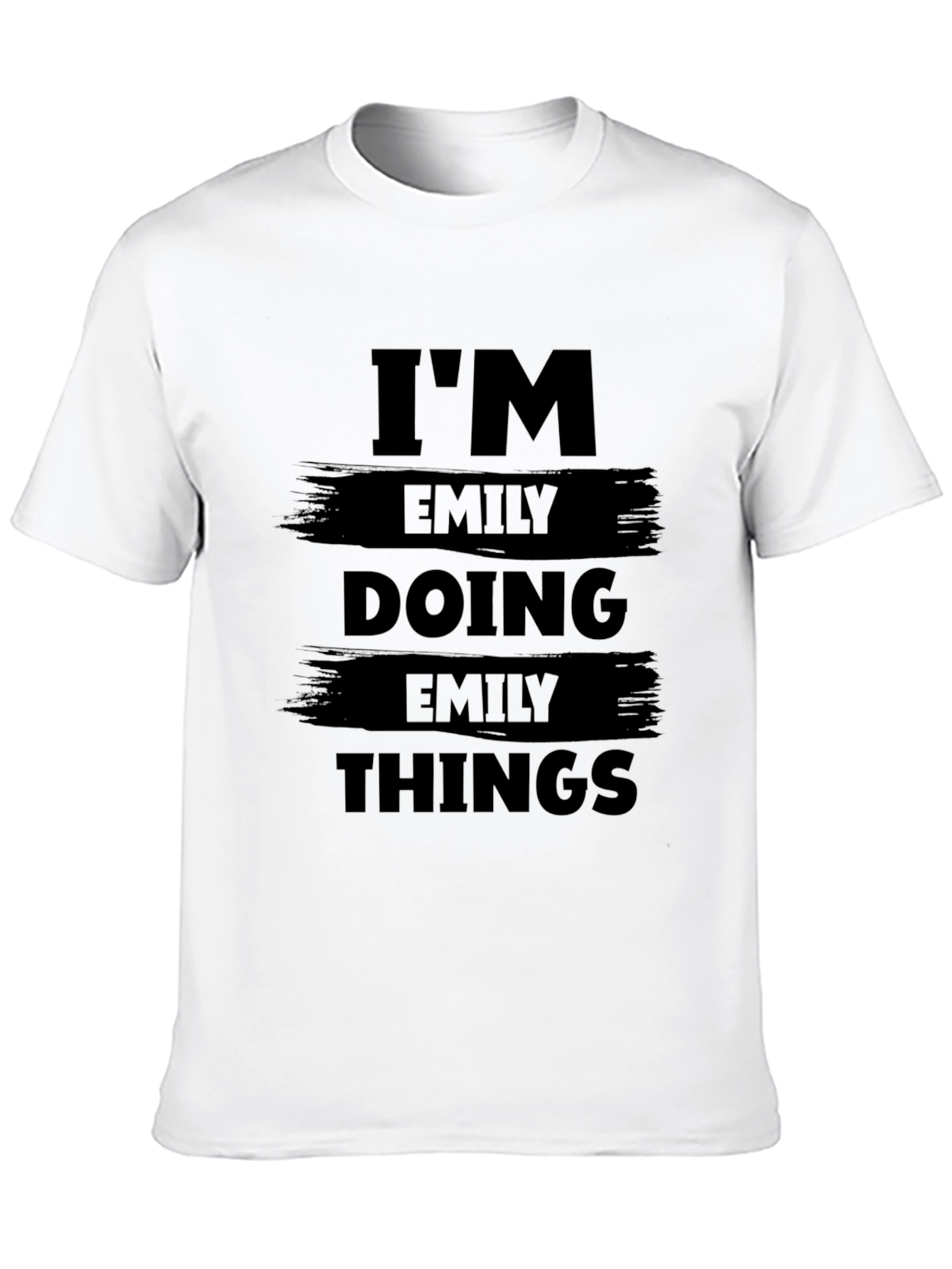 Im Emily Doing Emily Things Black Graphic T-Shirt