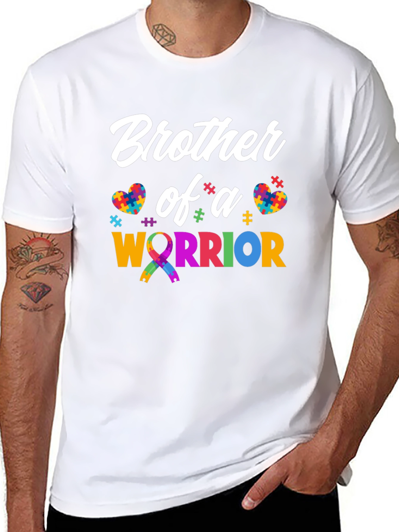 Brother of a Warrior Autism Awareness T-Shirt