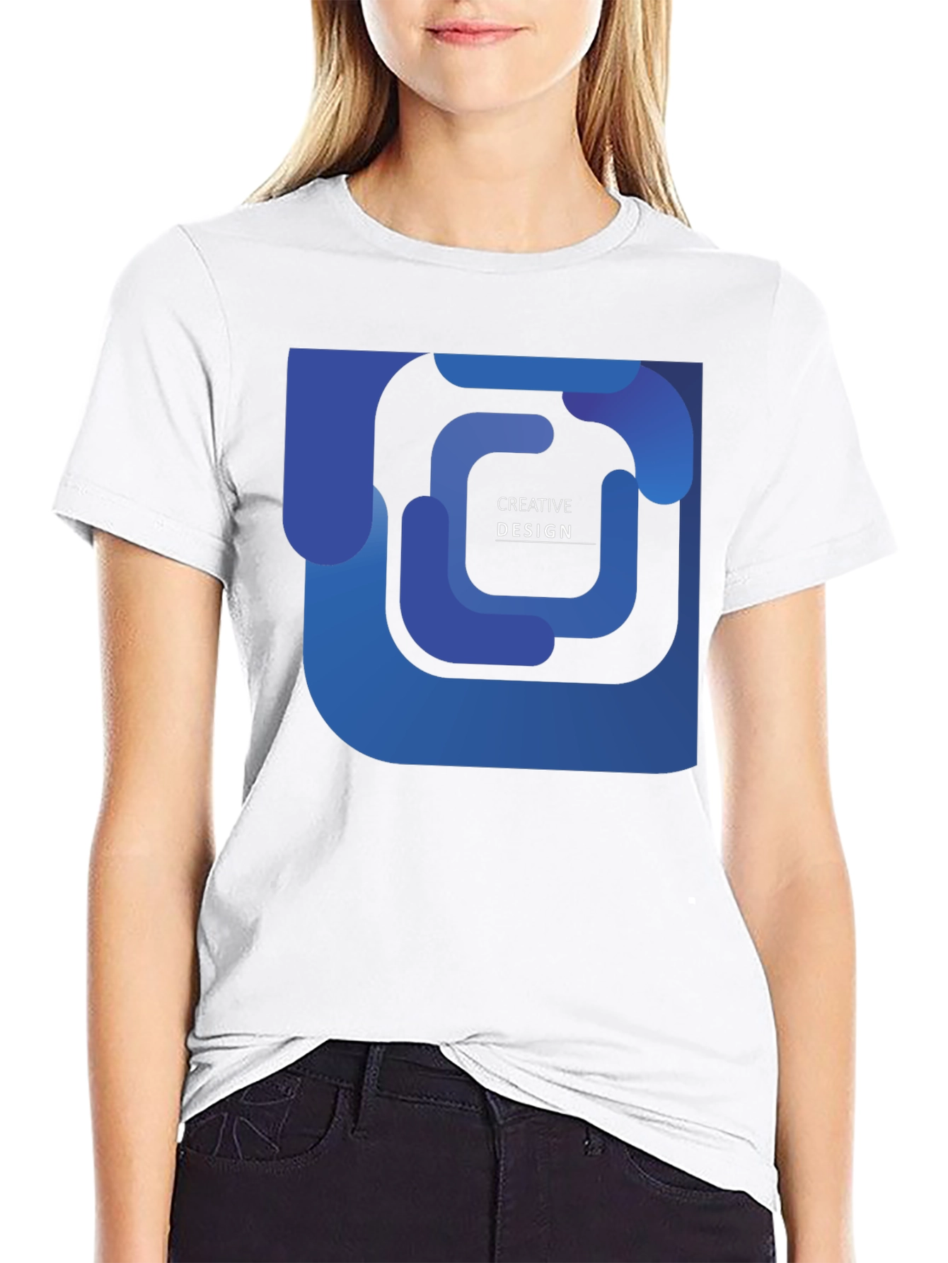 Creative Design Black T-Shirt