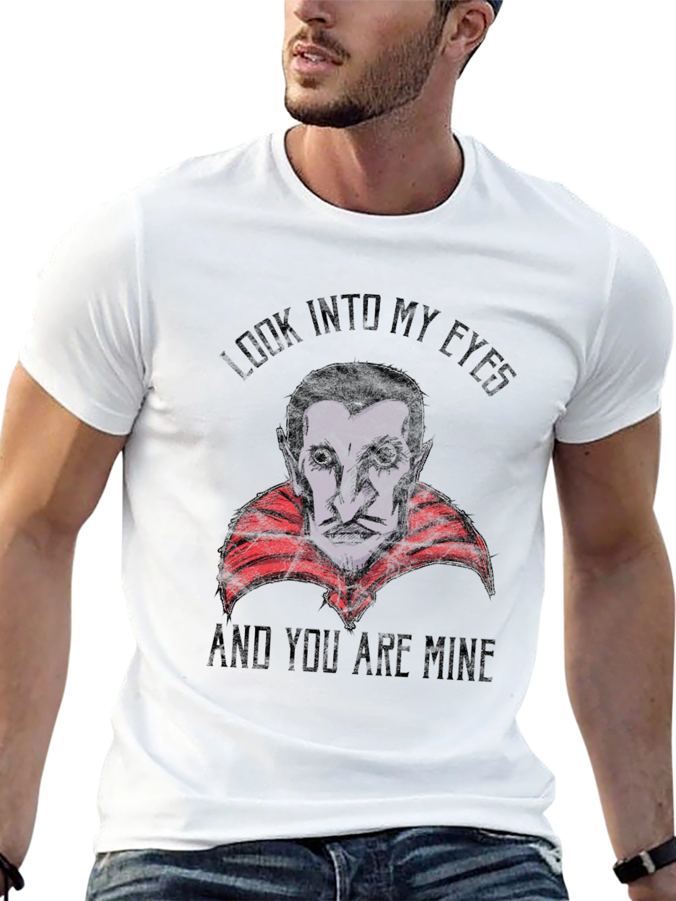Vampire Graphic T-Shirt - Look Into My Eyes