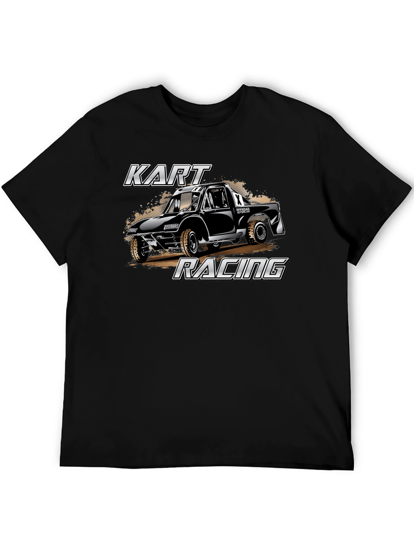 Kart Racing Graphic T-Shirt - Black