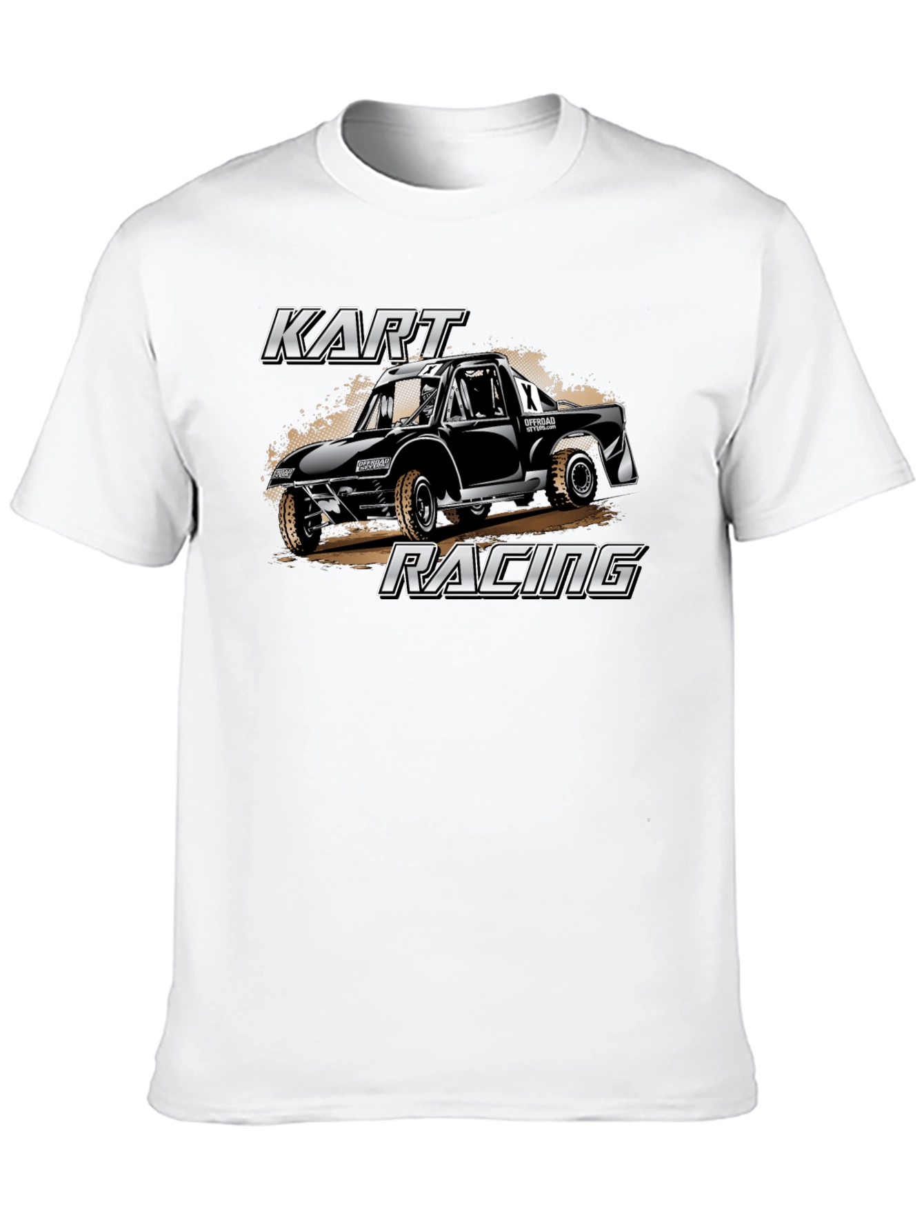 Kart Racing Graphic T-Shirt - Black