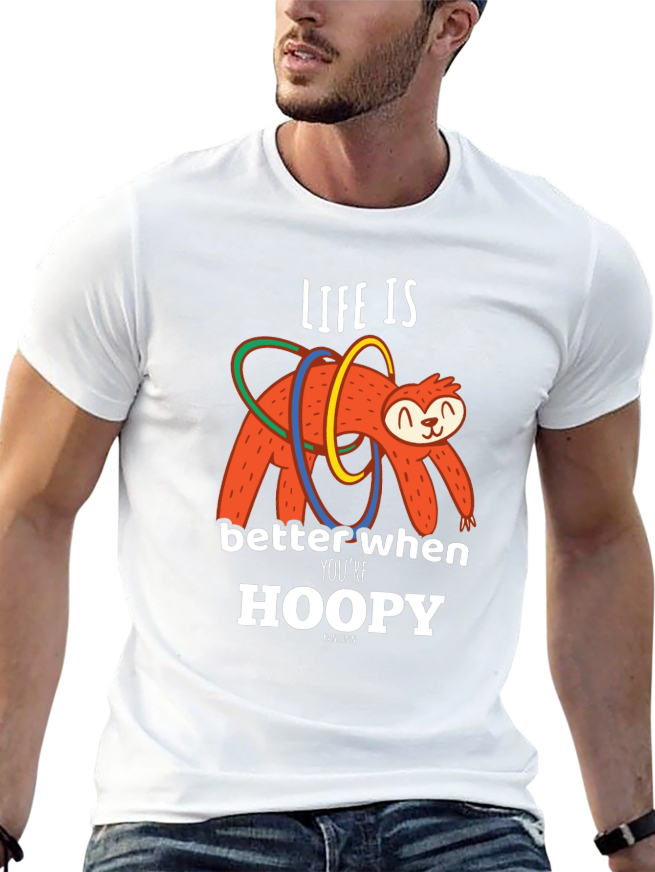 Life is Better When Youre Hoopy Sloth T-Shirt