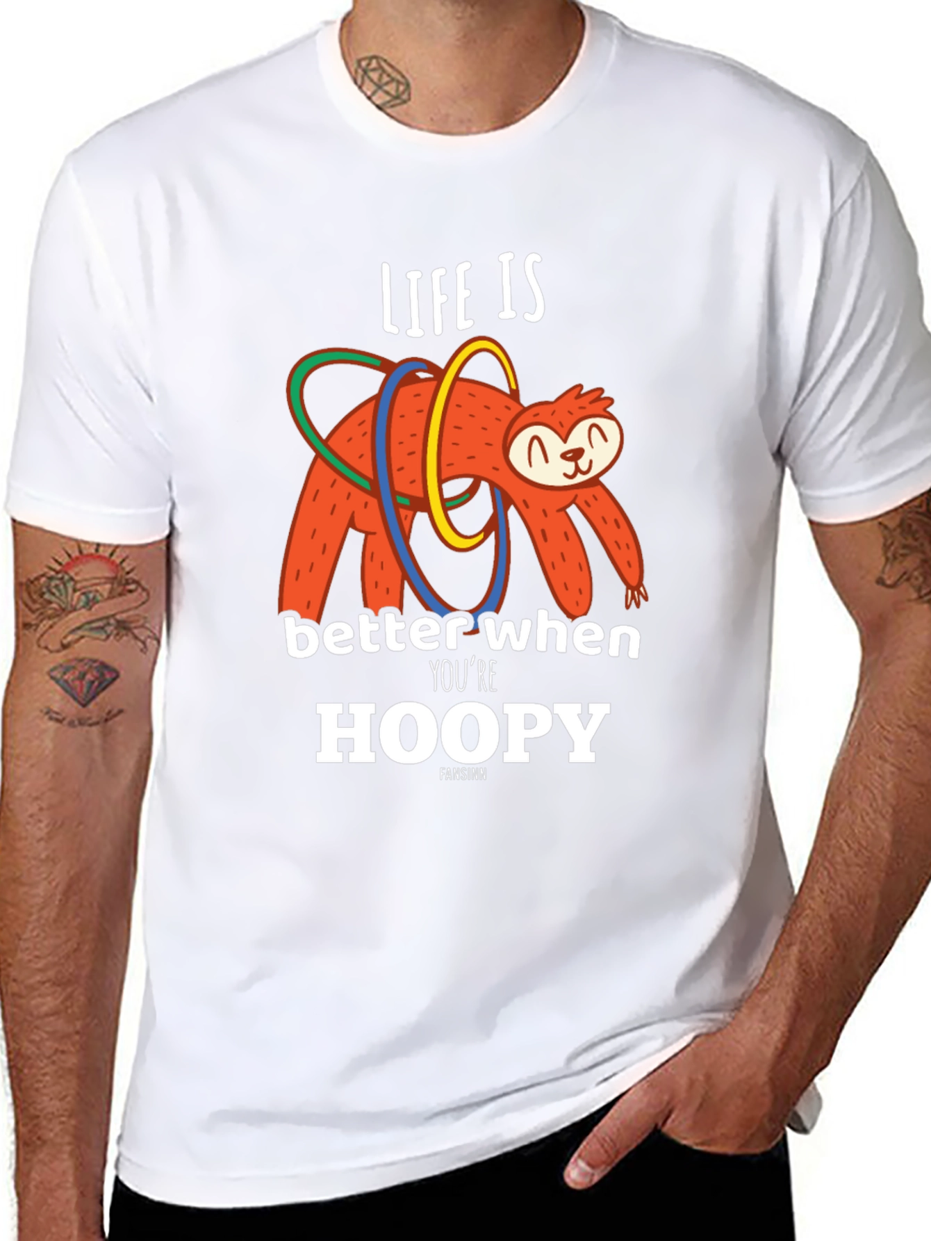 Life is Better When Youre Hoopy Sloth T-Shirt