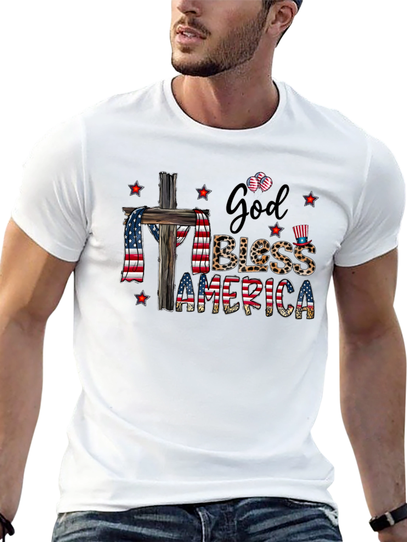 God Bless America Patriotic T-Shirt