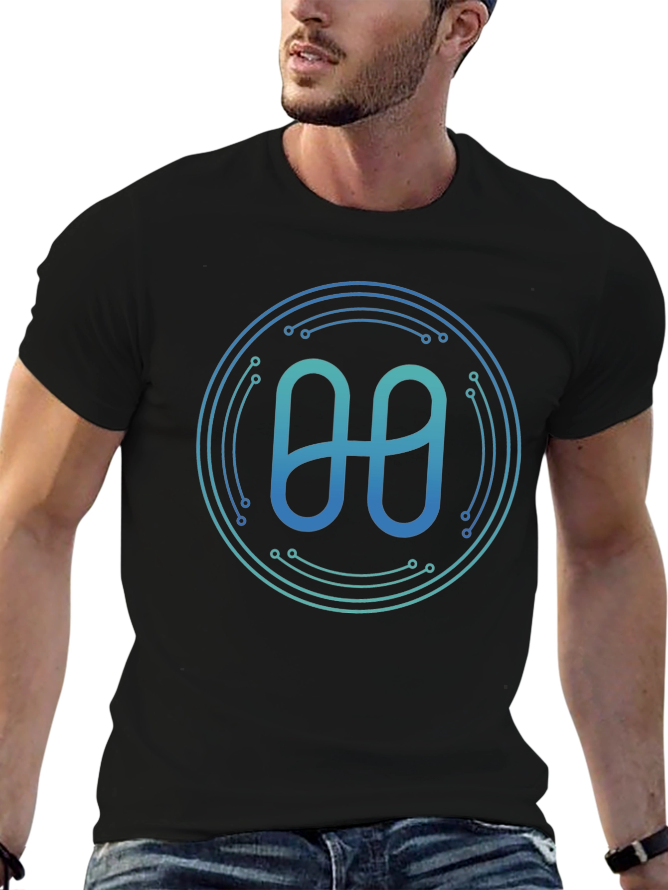 Modern Crypto T-Shirt - Tech Circuit Design