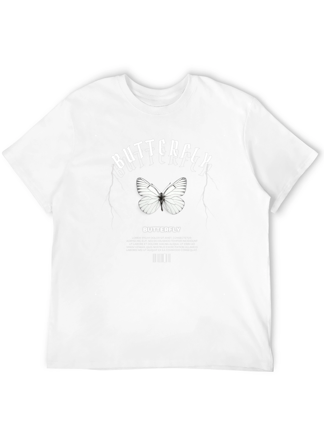 Butterfly Graphic Print T-Shirt for Men