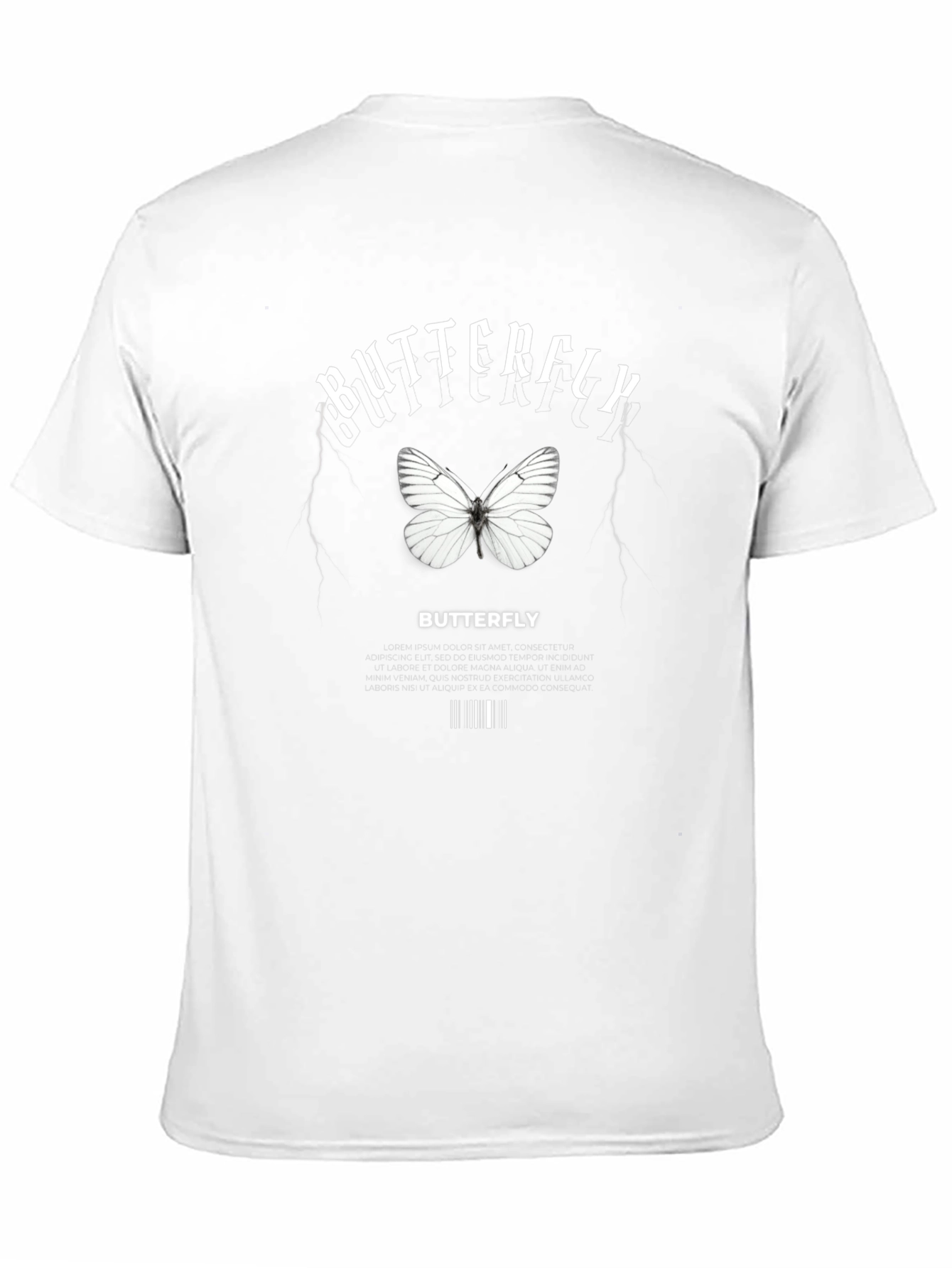 Butterfly Graphic Print T-Shirt for Men