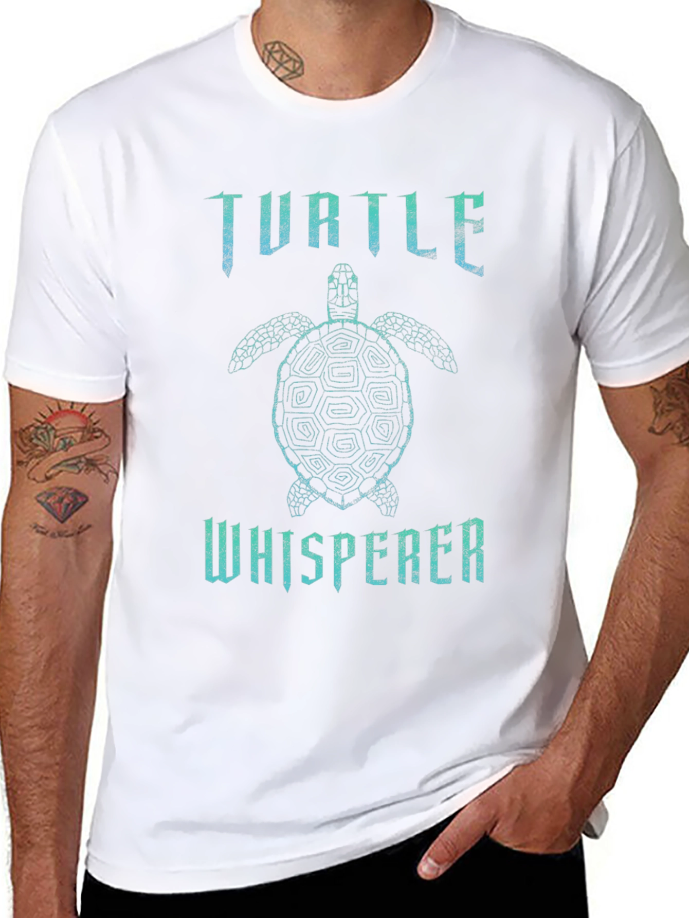 Turtle Whisperer Black T-Shirt