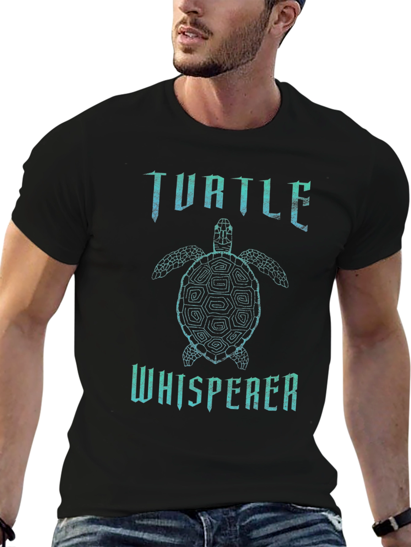 Turtle Whisperer Black T-Shirt