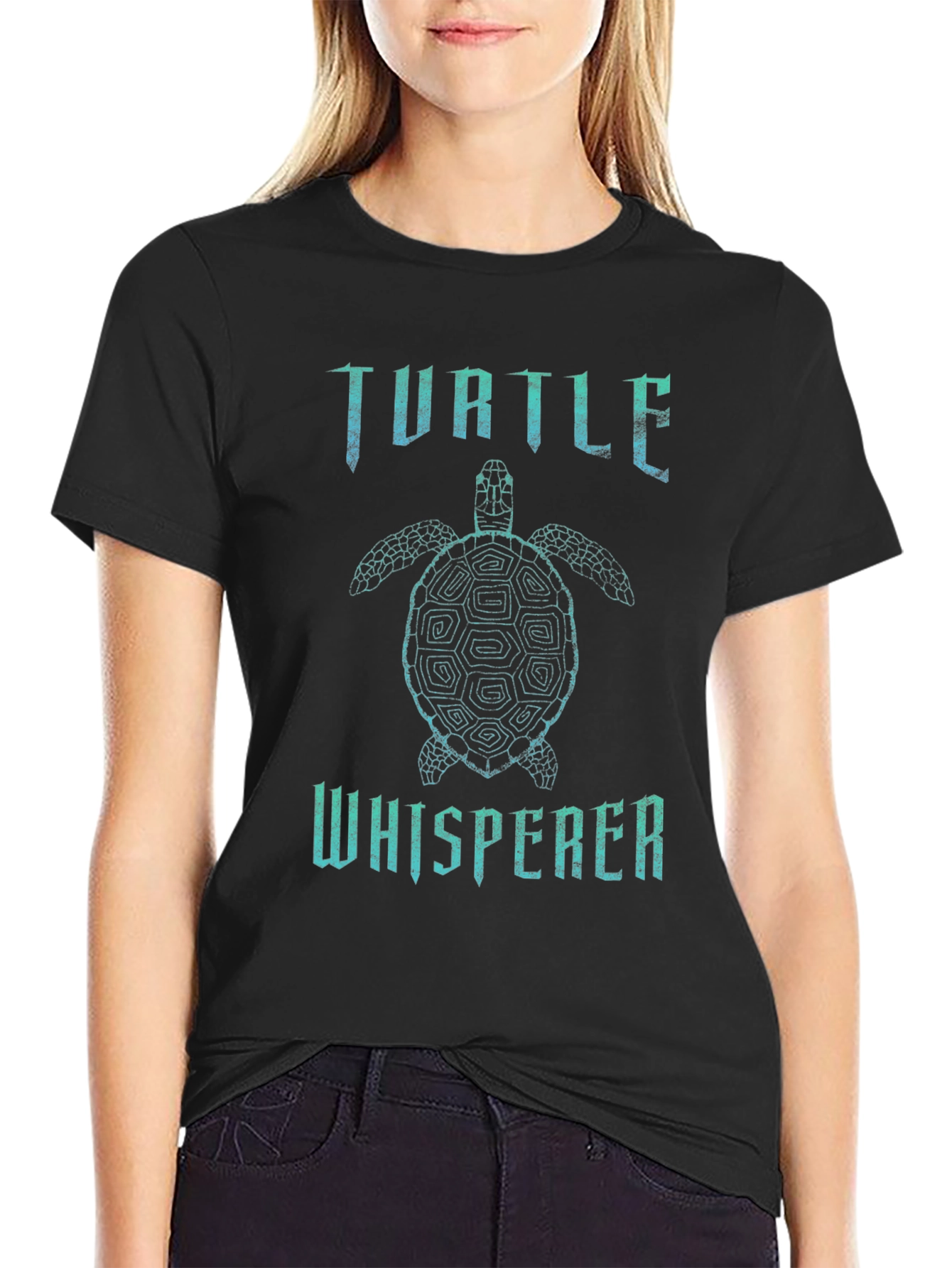 Turtle Whisperer Black T-Shirt