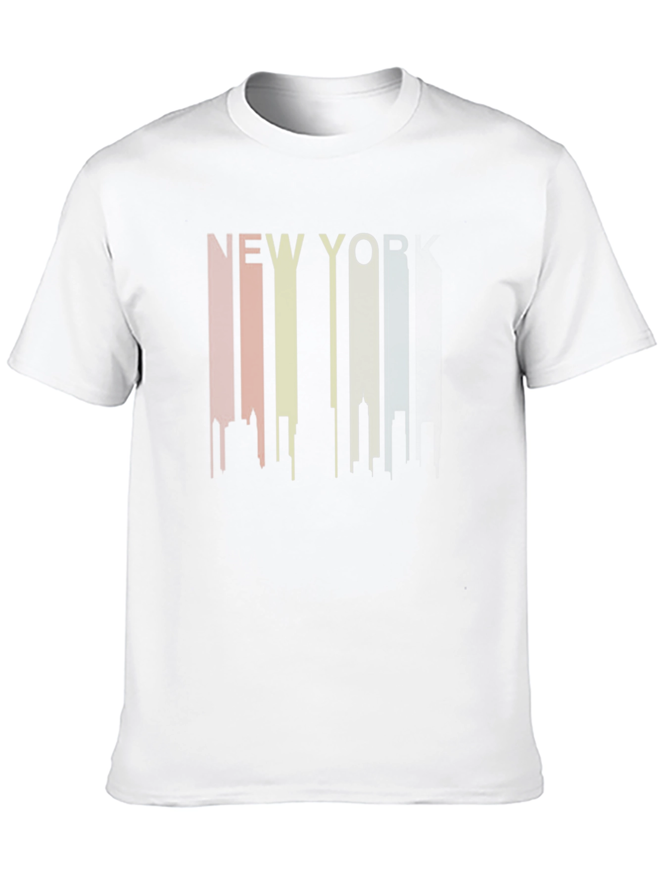 New York Skyline Graphic Tee - Black