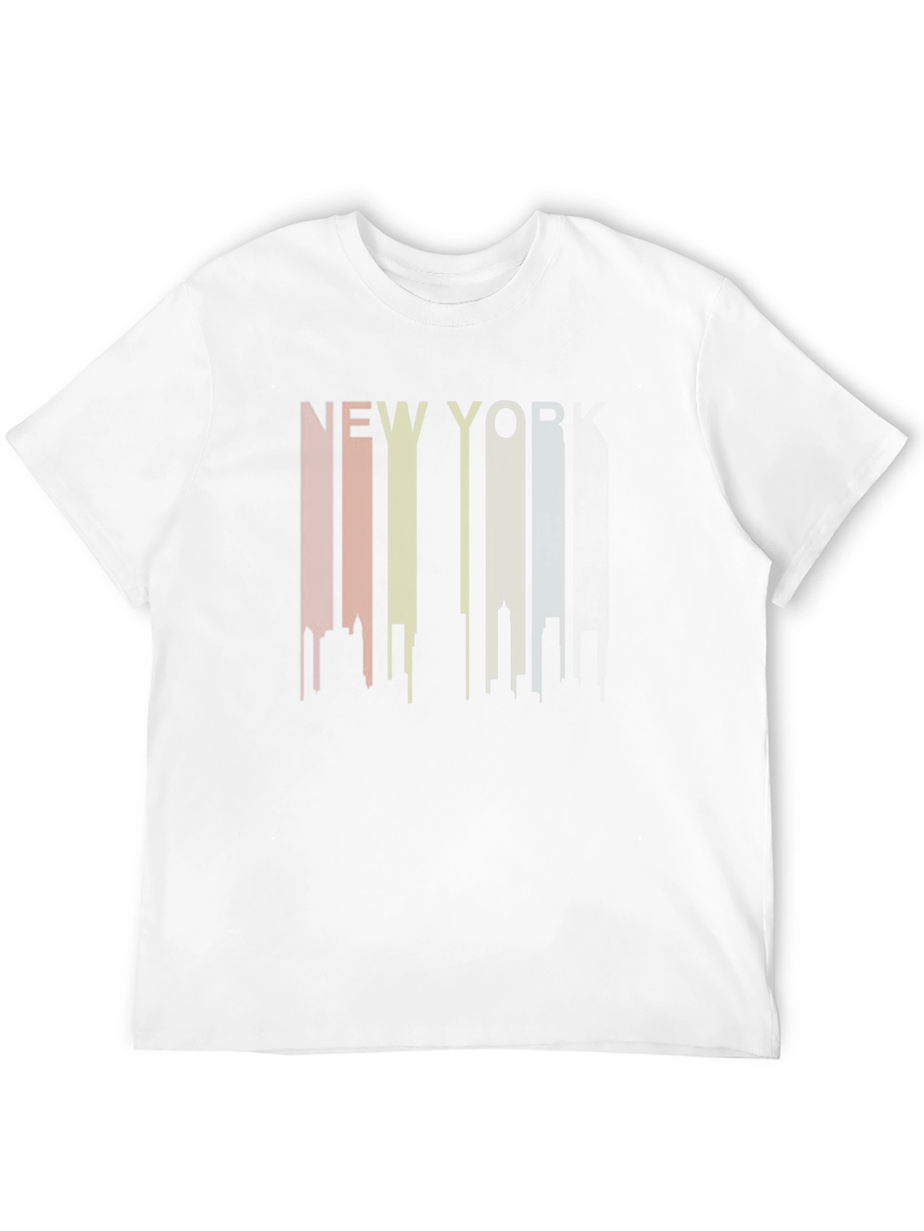 New York Skyline Graphic Tee - Black