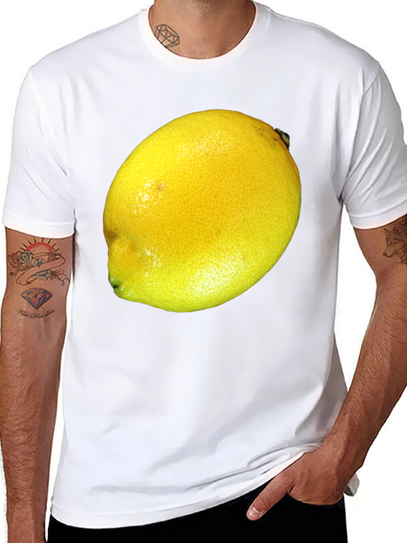 Lemon Graphic T-Shirt - Bold Fruit Design