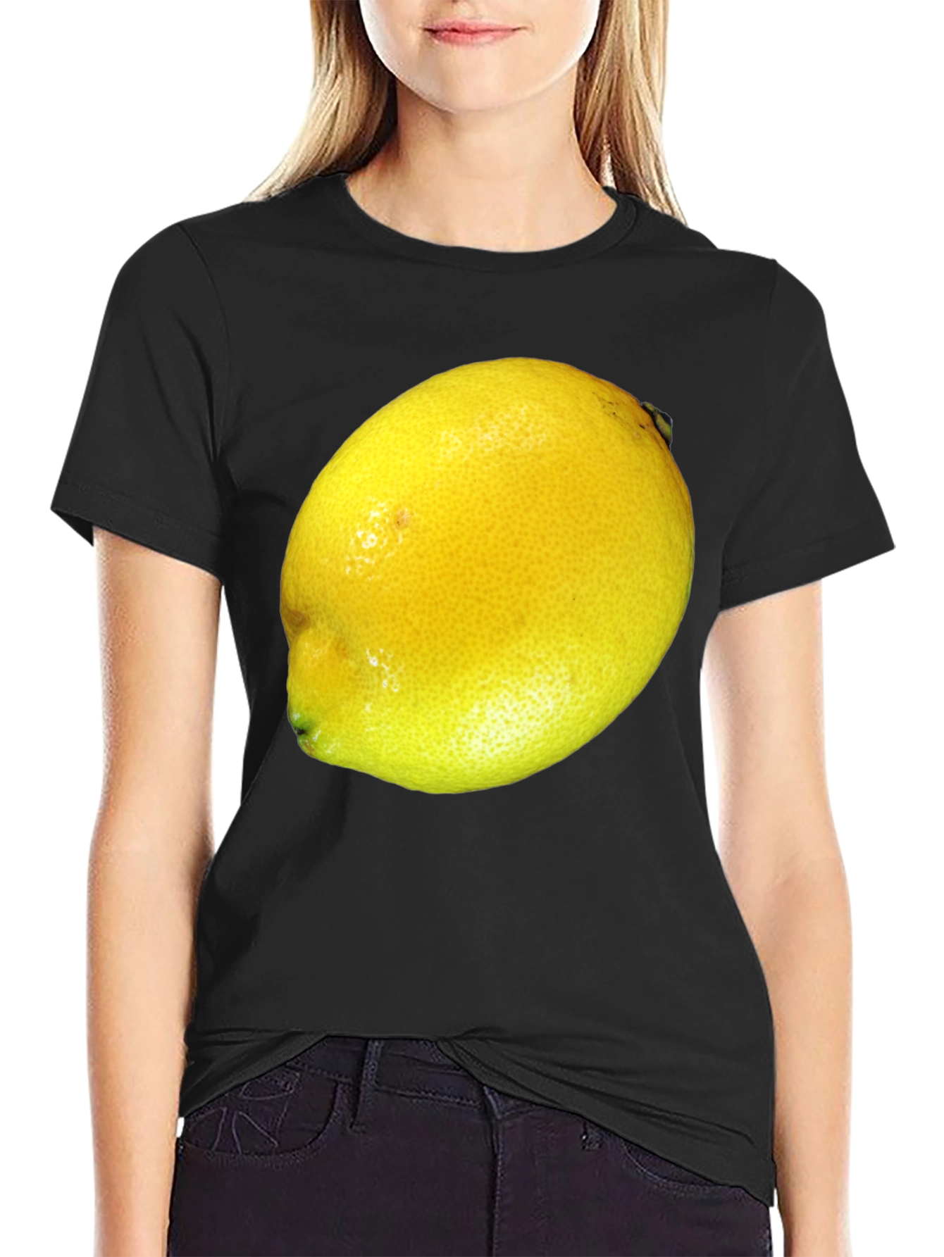 Lemon Graphic T-Shirt - Bold Fruit Design