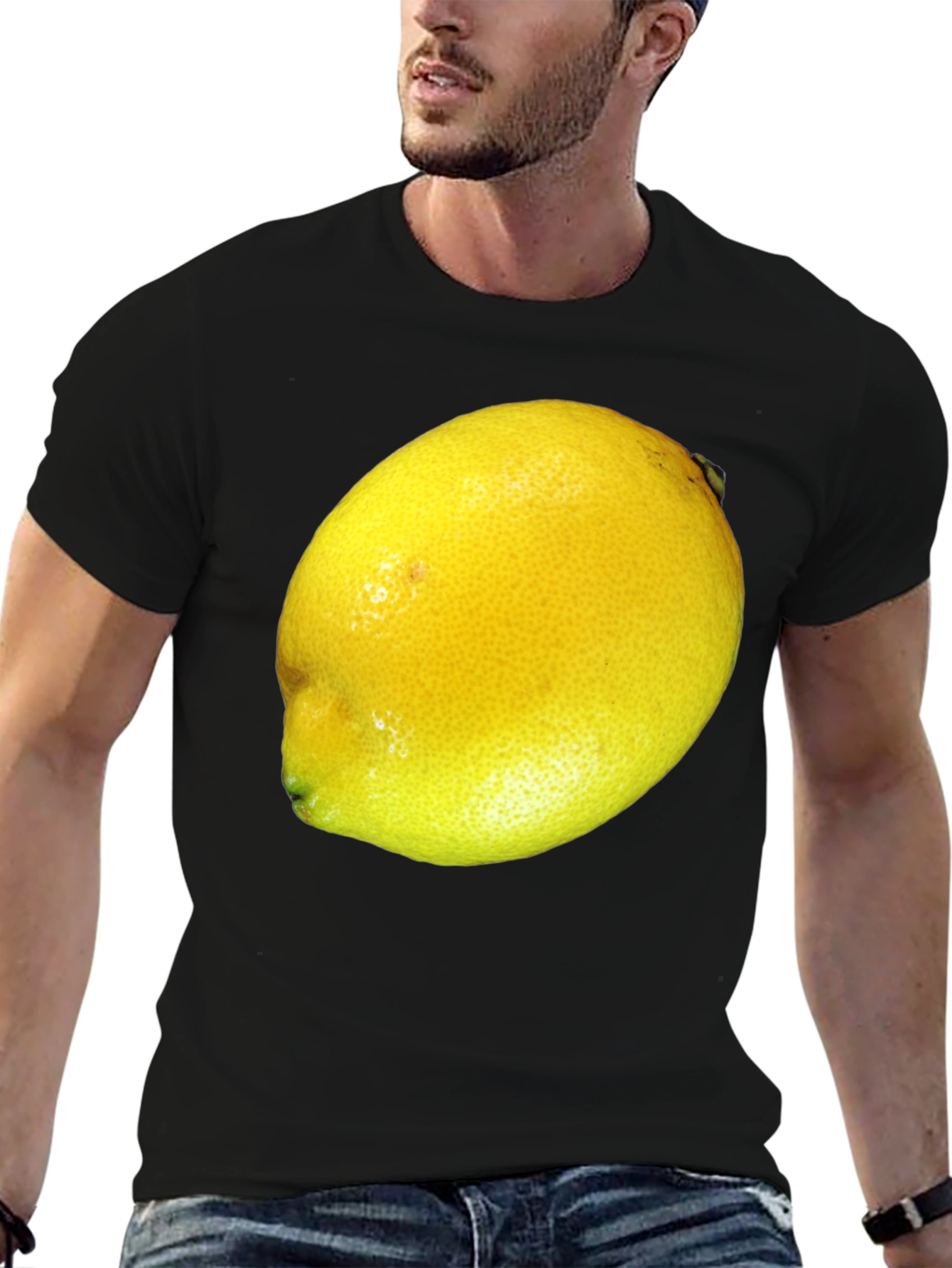 Lemon Graphic T-Shirt - Bold Fruit Design