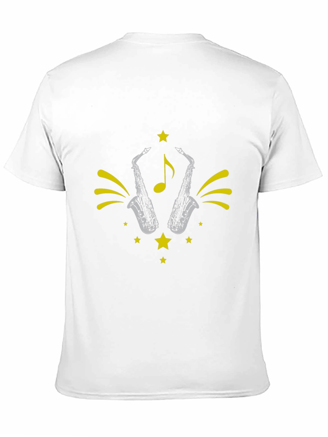 Saxophone Star Graphic Tee - Black